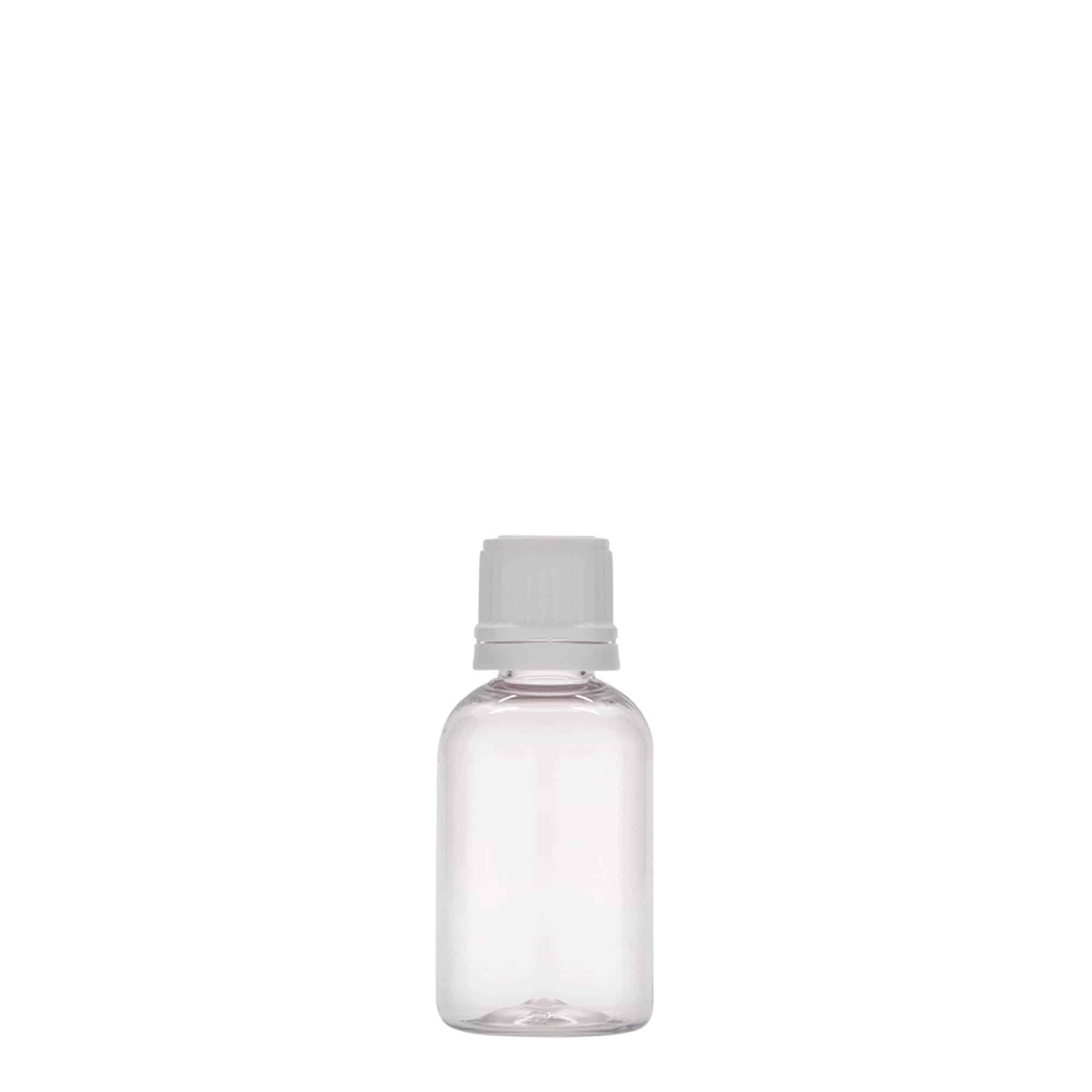 30 ml PET-medicinflaska 'Easy Living', plast, öppning: DIN 18
