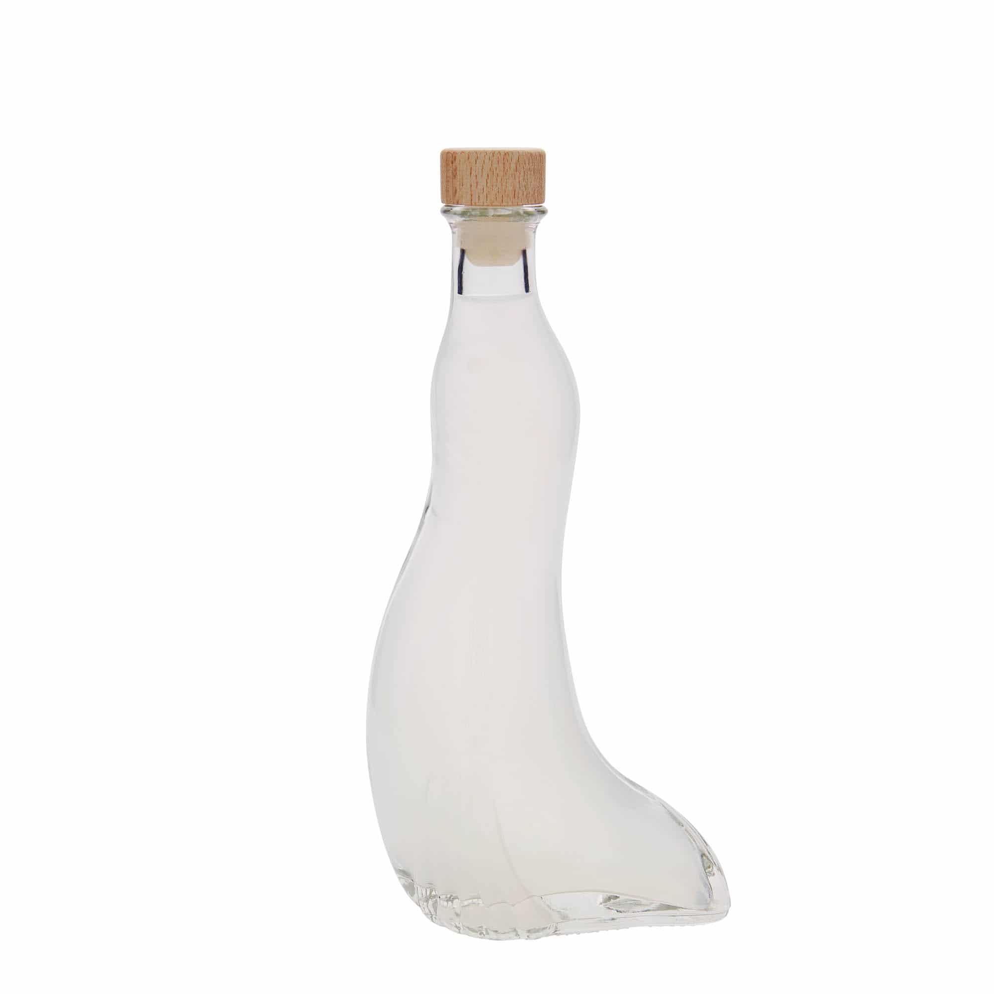 200 ml glasflaska 'Säl', öppning: kork