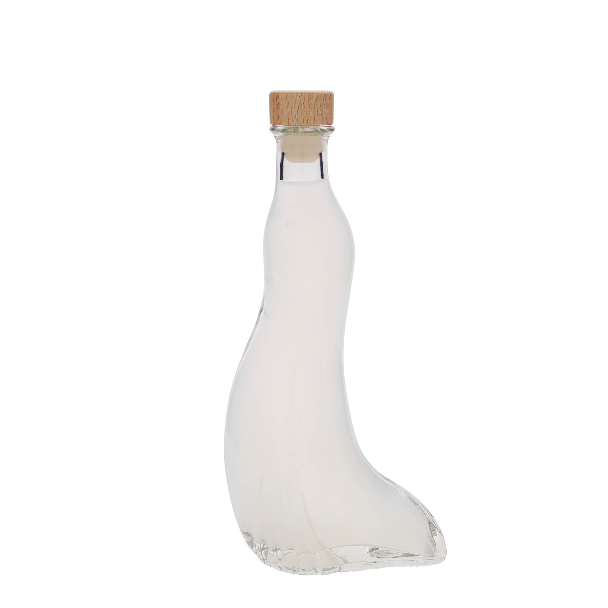 200 ml glasflaska 'Säl', öppning: kork