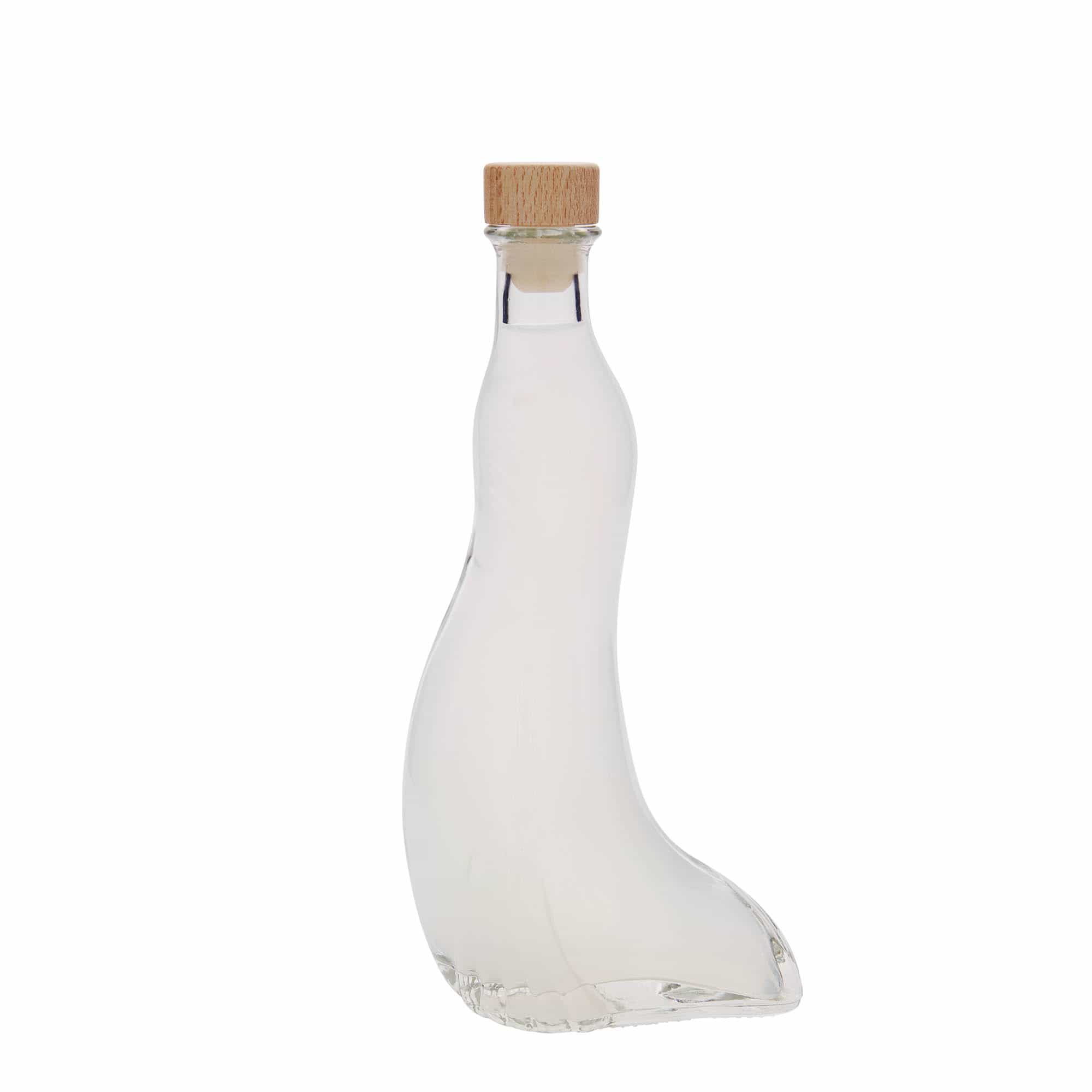 200 ml glasflaska 'Säl', öppning: kork