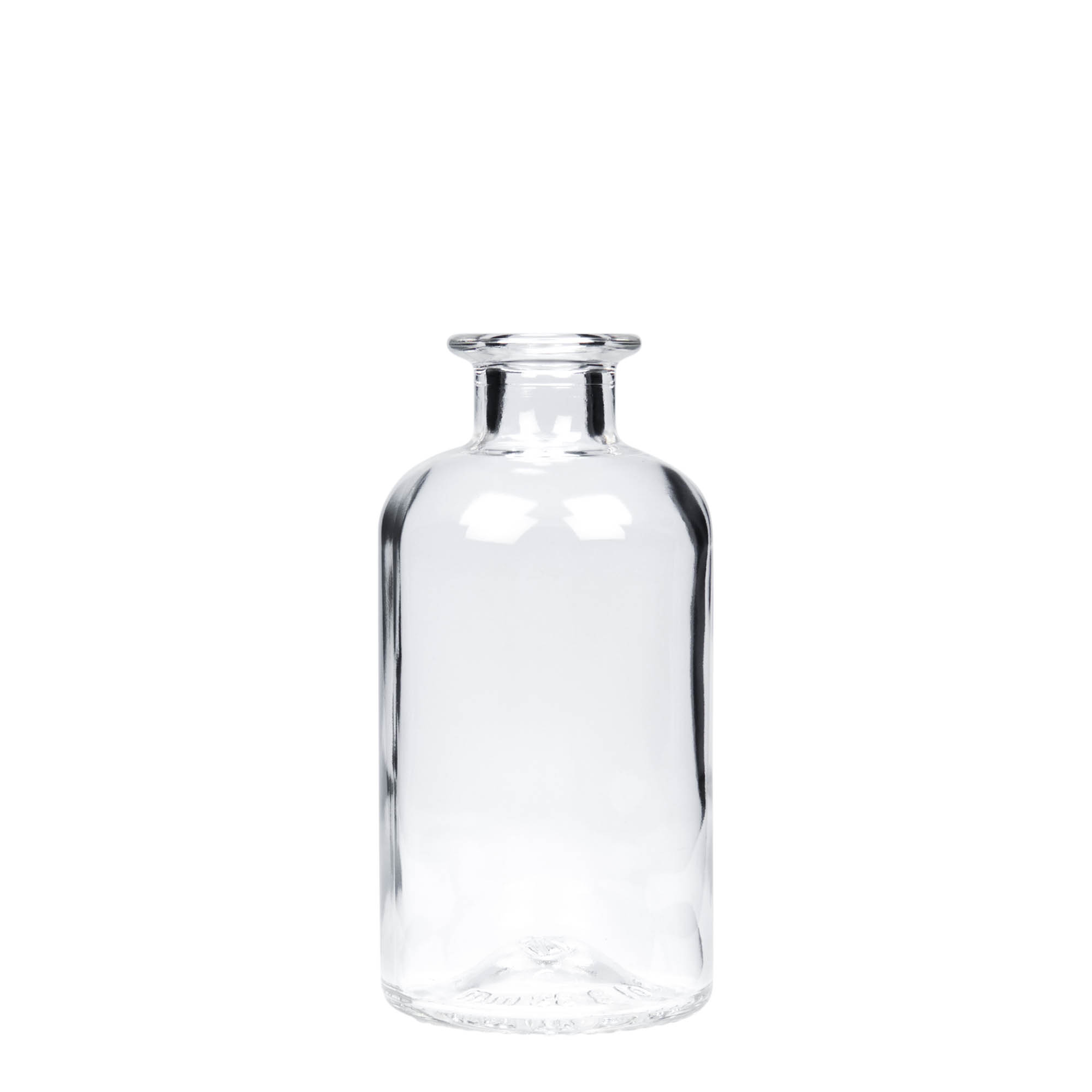 250 ml glasflaska apotekare, öppning: kork
