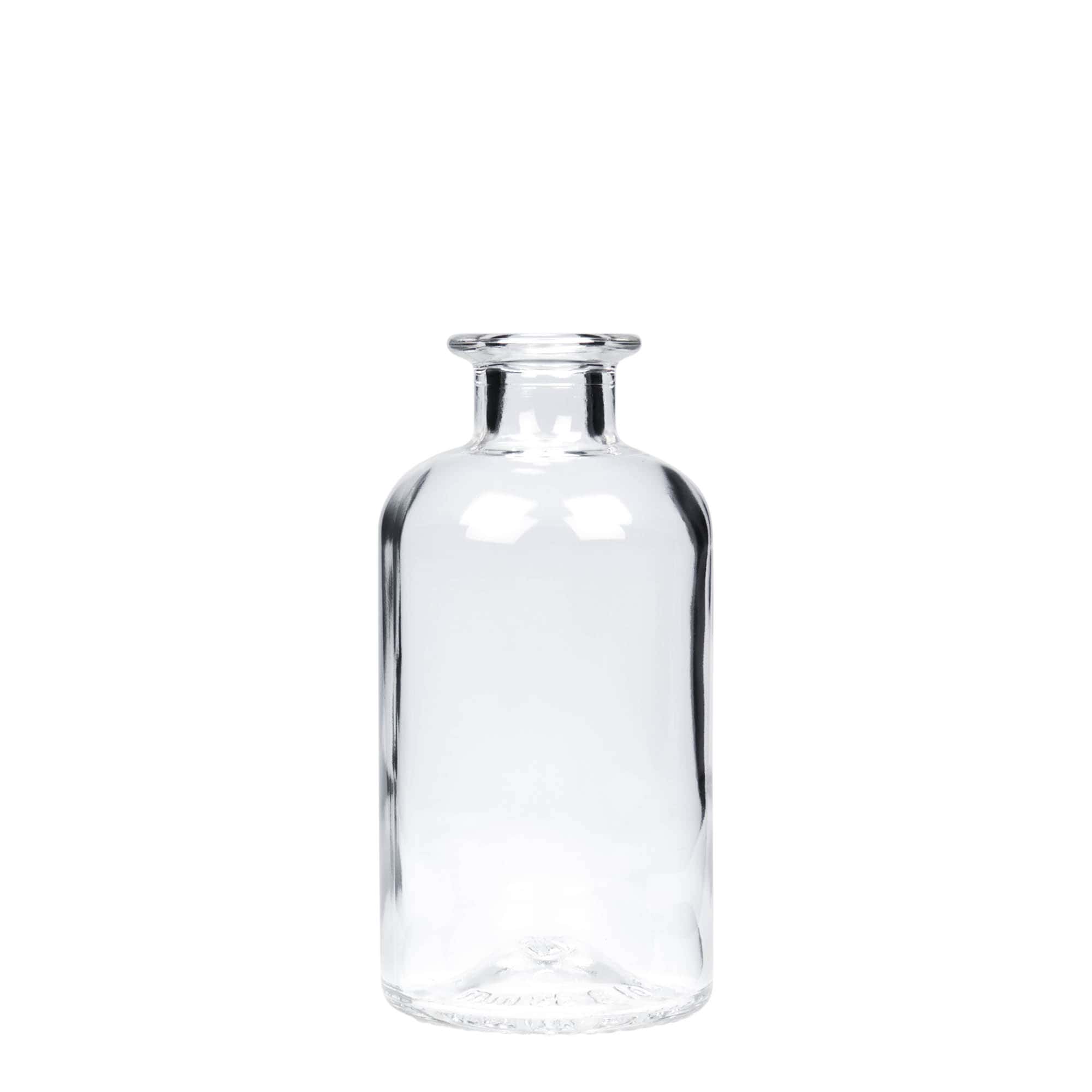 250 ml glasflaska apotekare, öppning: kork