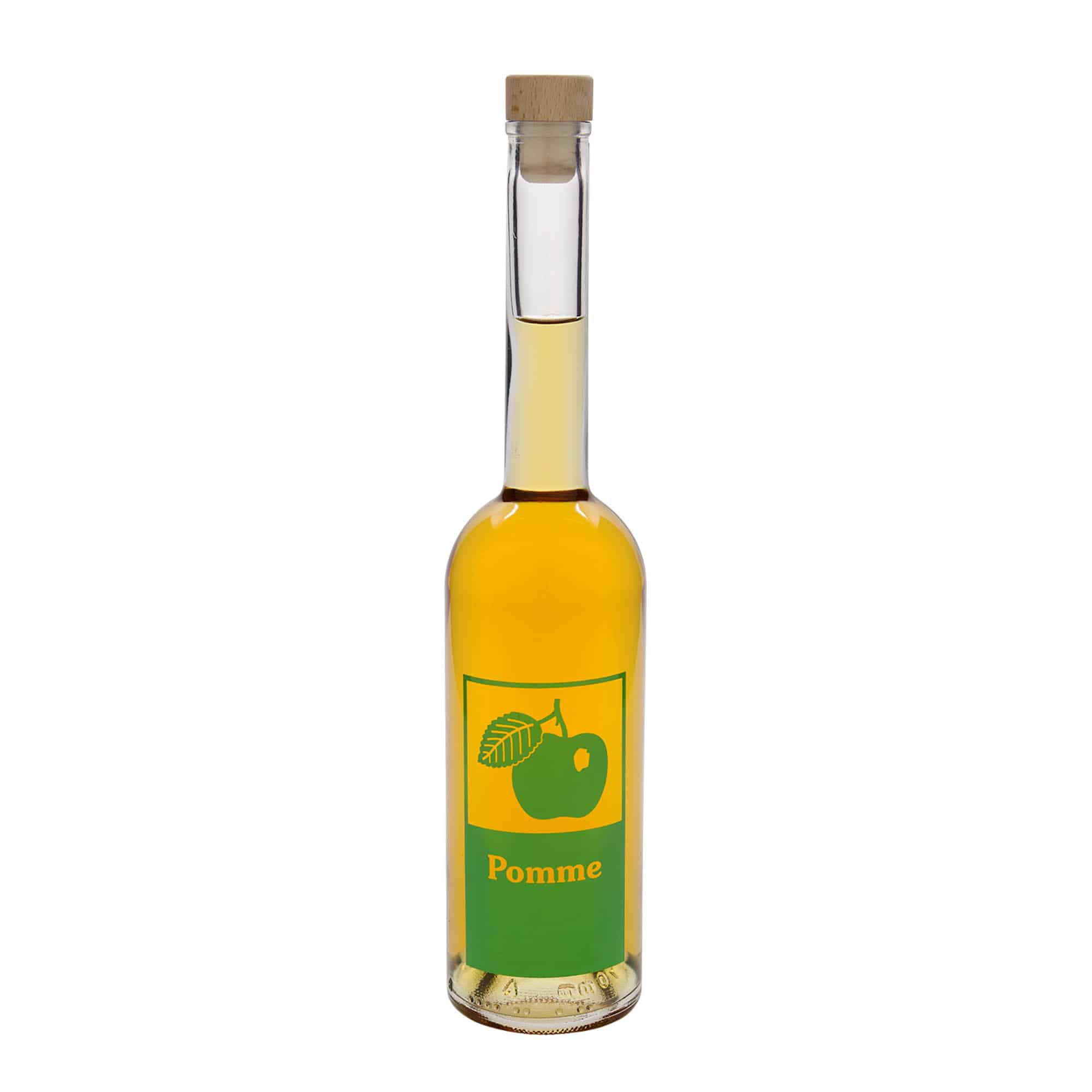 500 ml glasflaska 'Opera', motiv: Pomme, öppning: kork