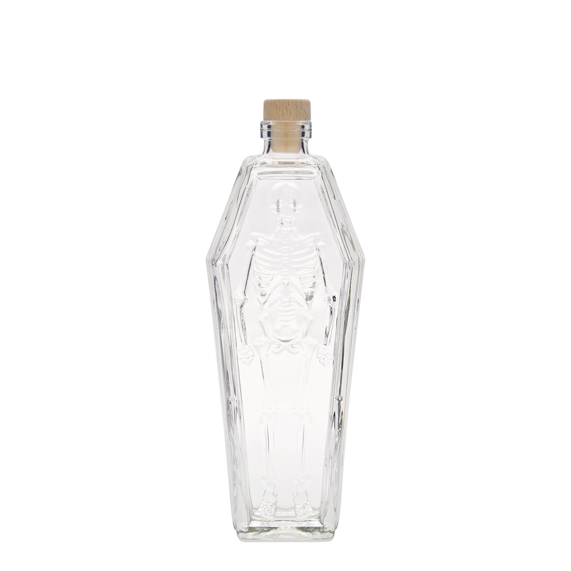 200 ml glasflaska 'kista', mynning: kork