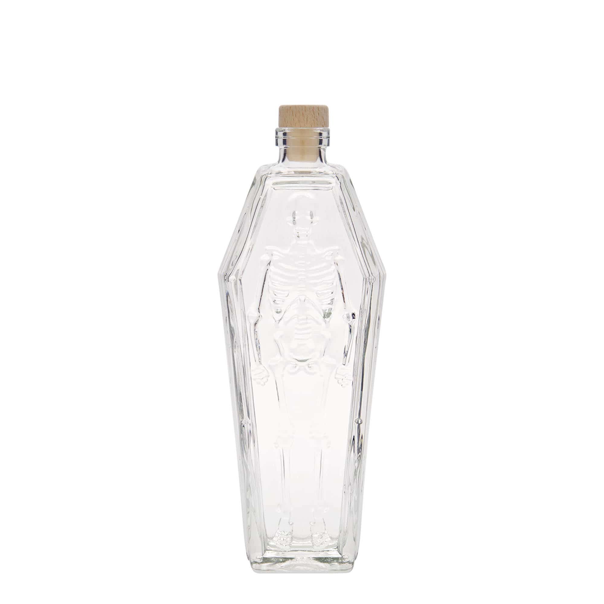 200 ml glasflaska 'kista', mynning: kork