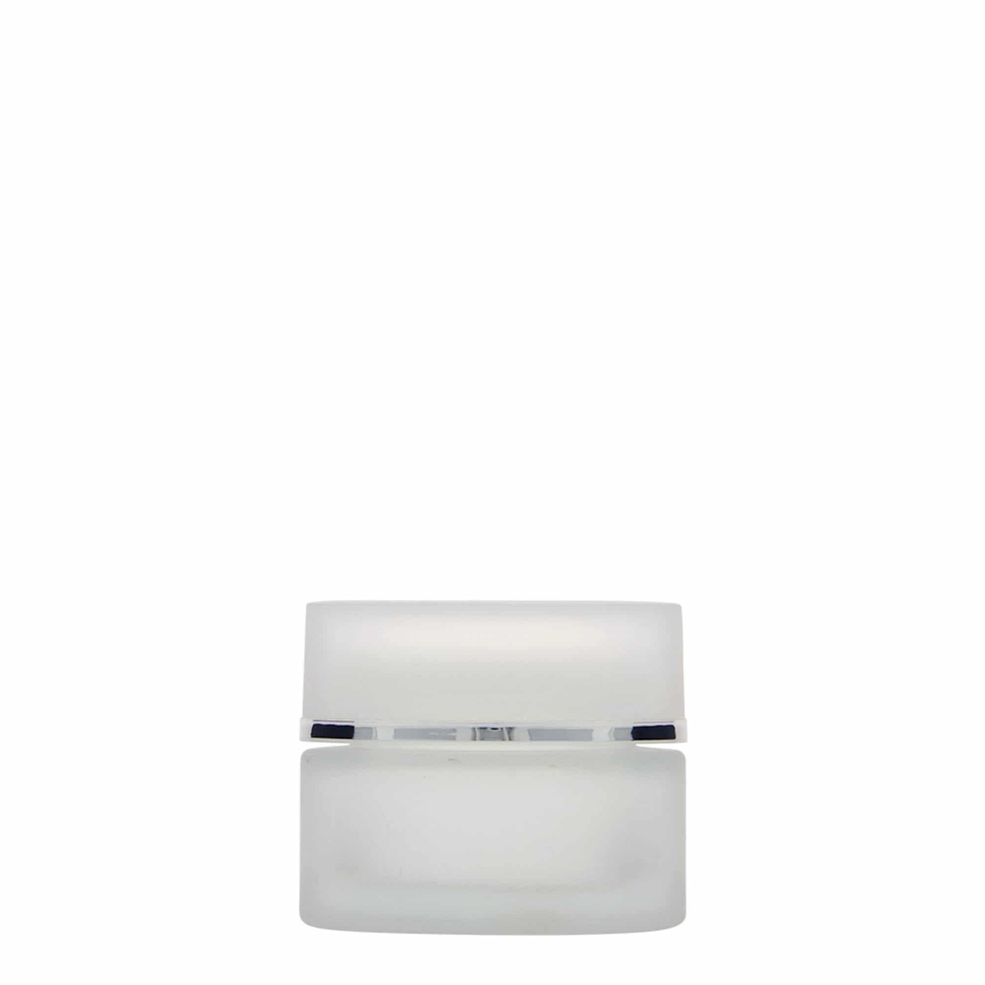30 ml burk 'Platin Edition', glas, frostad, mynning: skruvkapsel