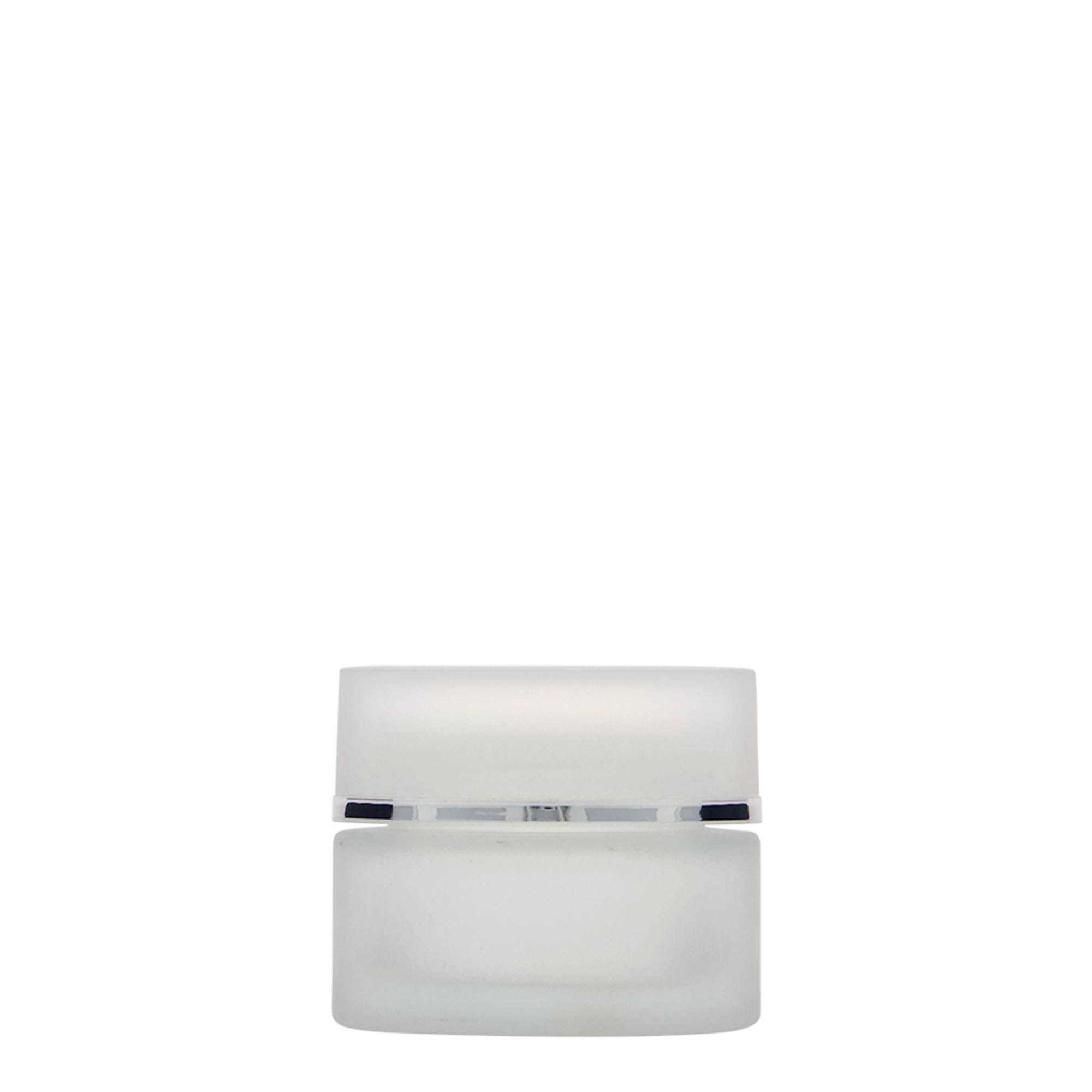 30 ml burk 'Platin Edition', glas, frostat, öppning: skruvlock