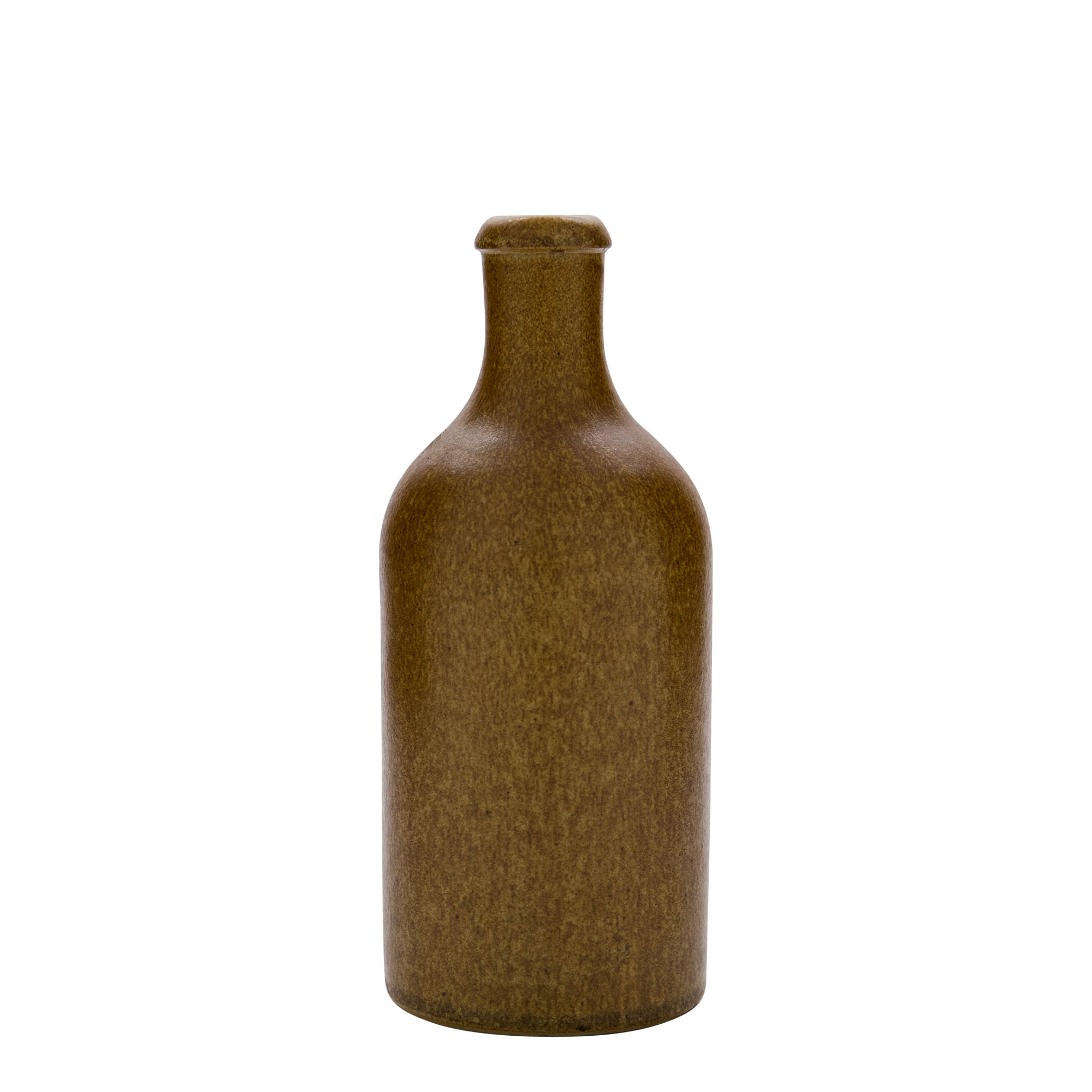 500 ml tonkrus, stengods, brun-kristall, mynning: kork