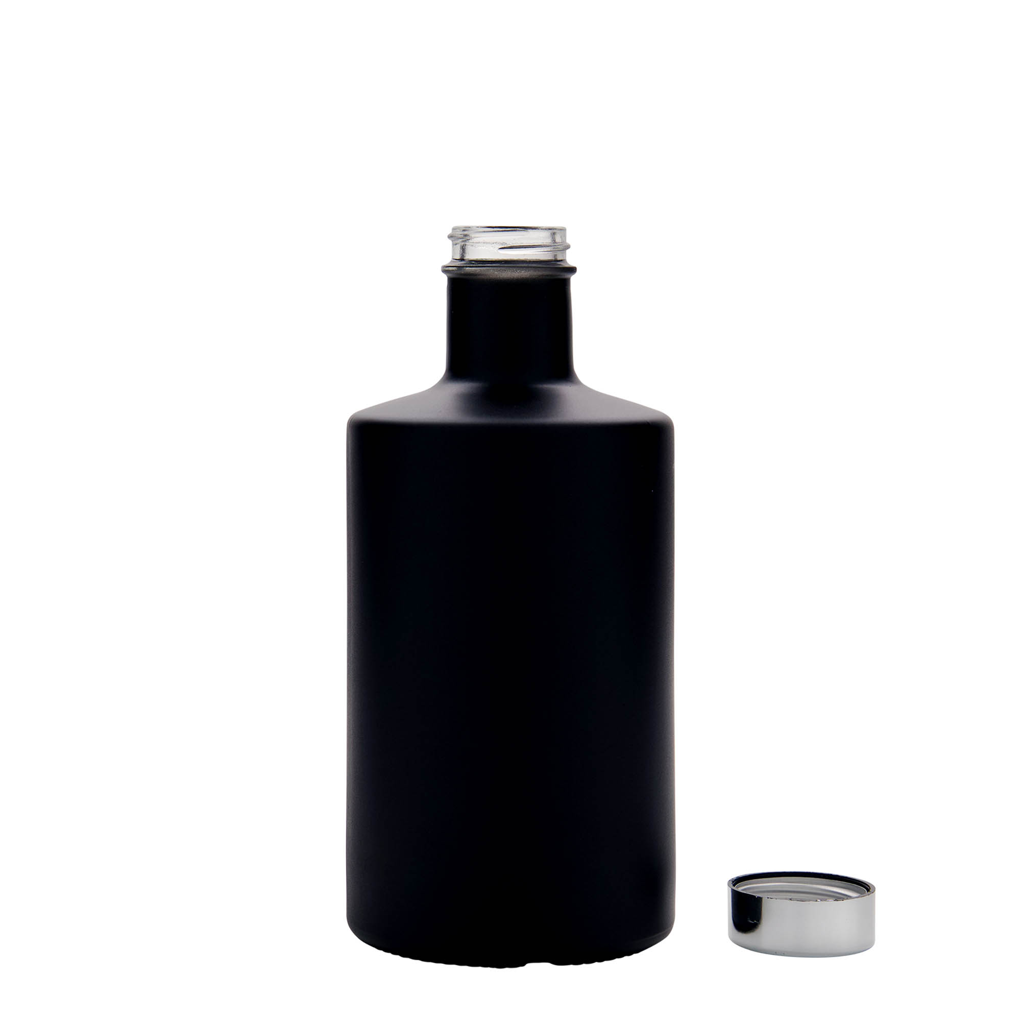 500 ml glasflaska 'Caroline', svart, öppning: GPI 33