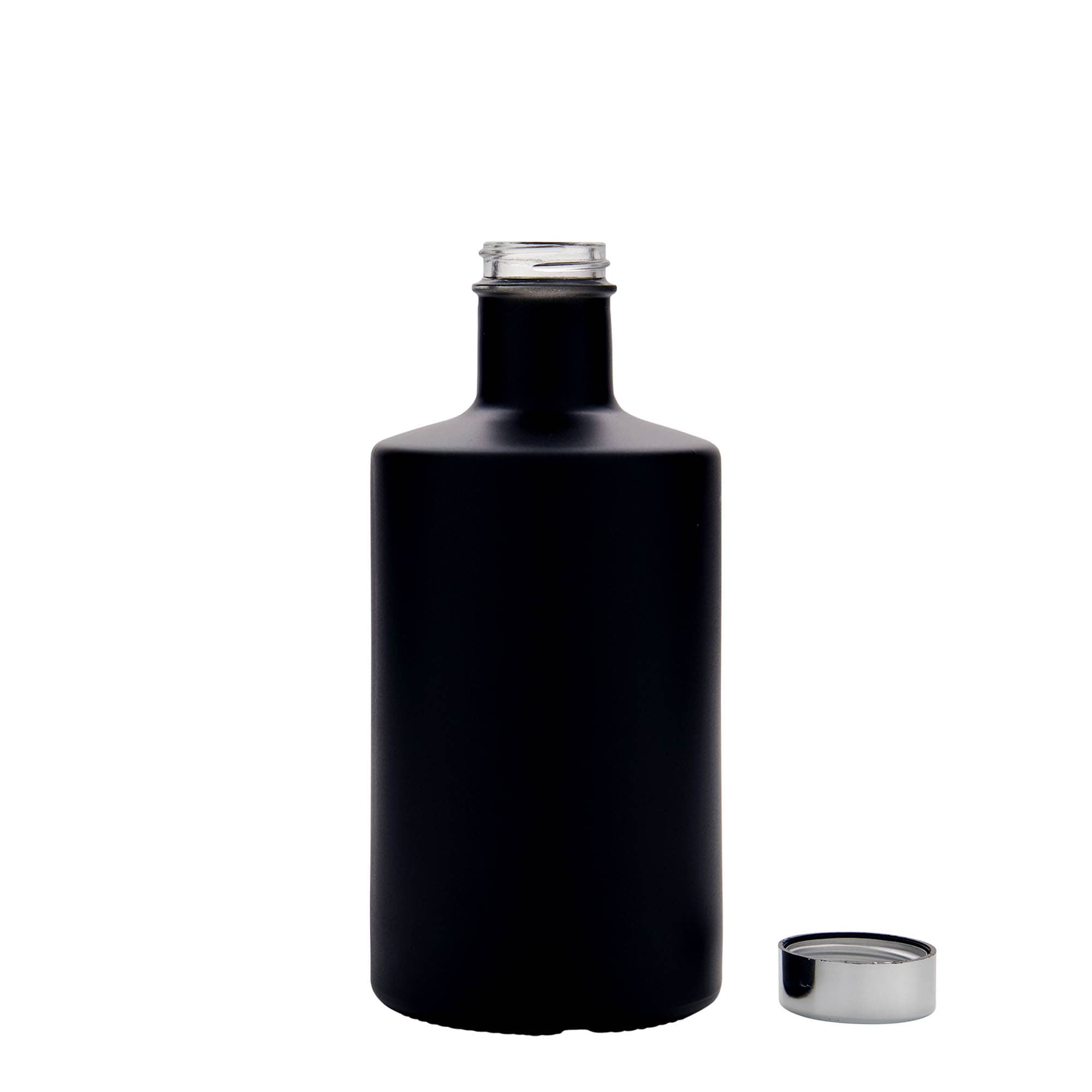 500 ml glasflaska 'Caroline', svart, öppning: GPI 33