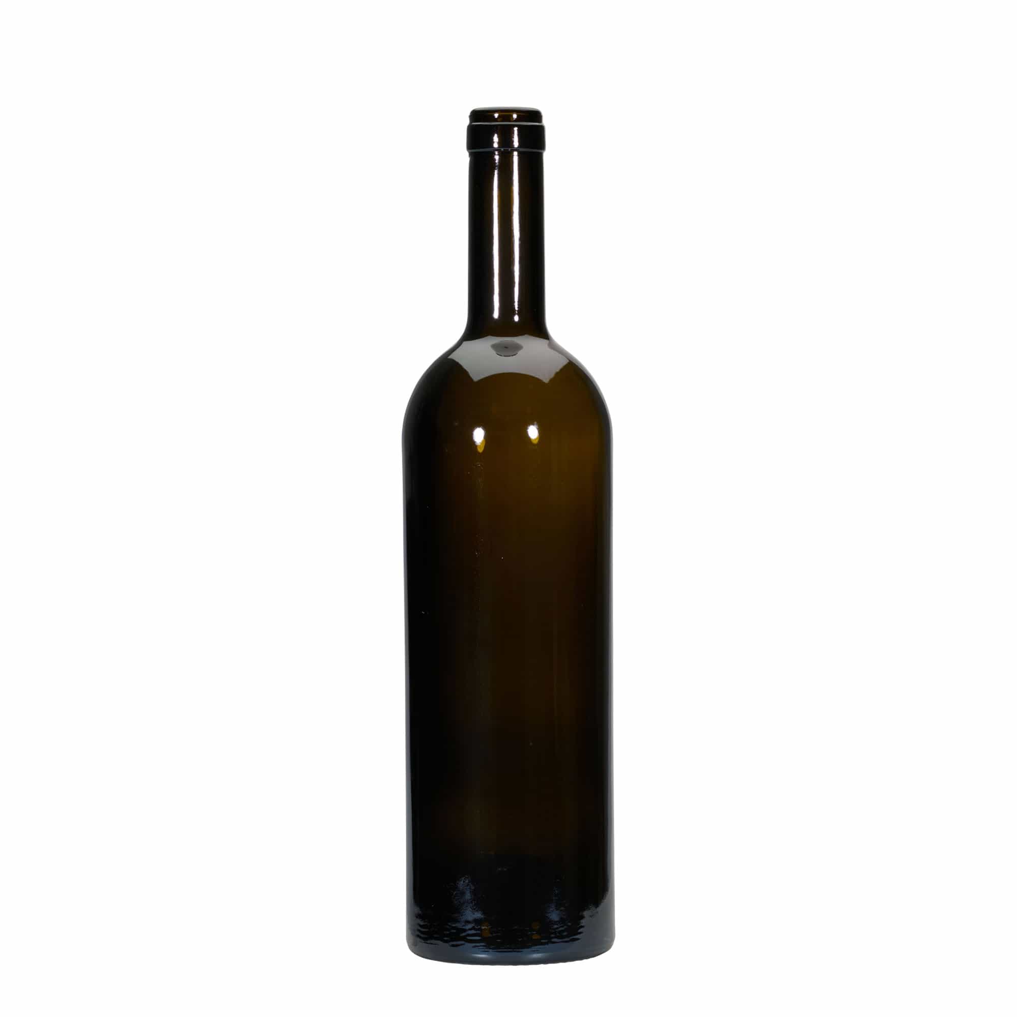 750 ml vinflaska 'Golia', antikgrön, mynning: kork