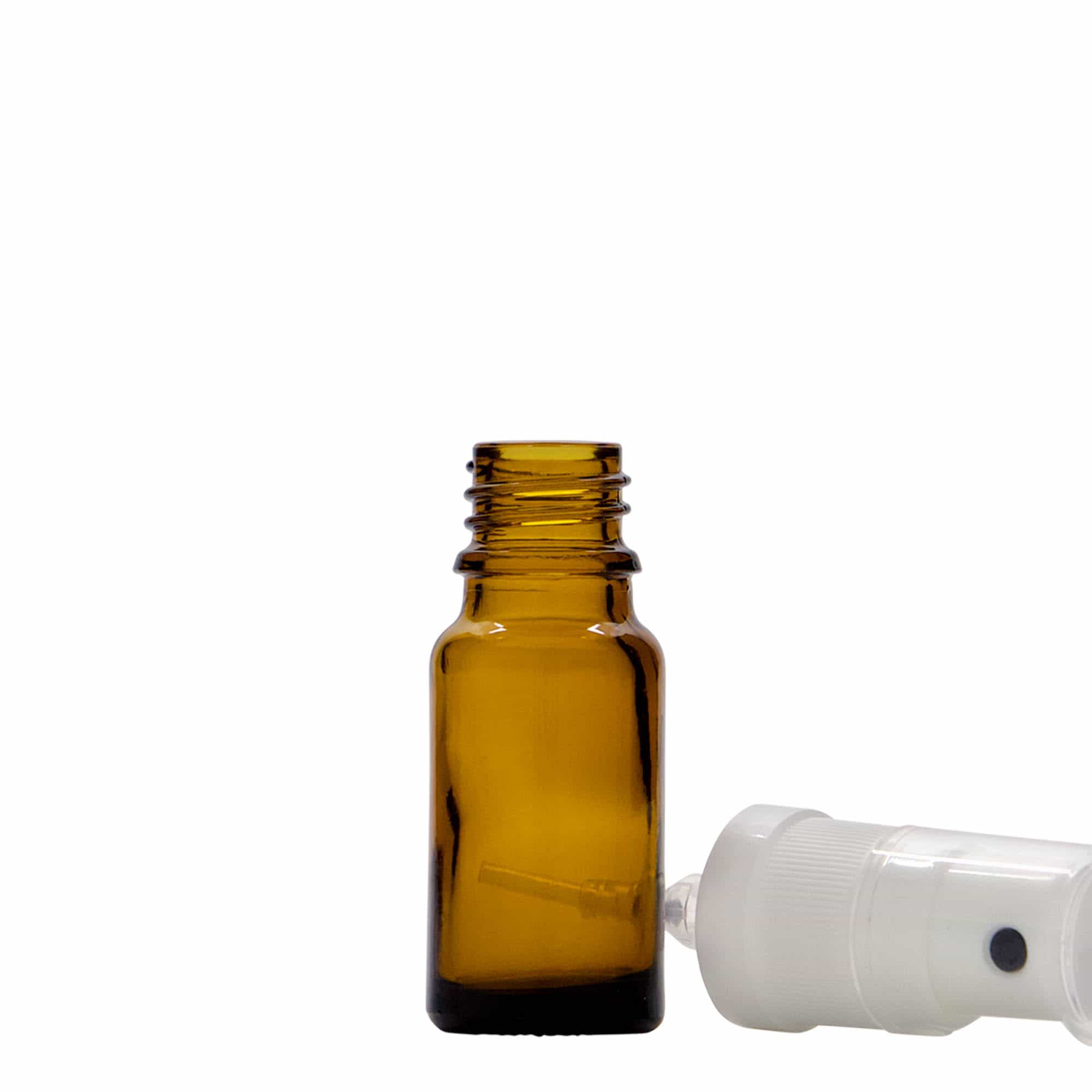 10 ml sprayflaska medicin, glas, brun, mynning: DIN 18 10 ml sprayflaska medicin, glas, brun, mynning: DIN 18