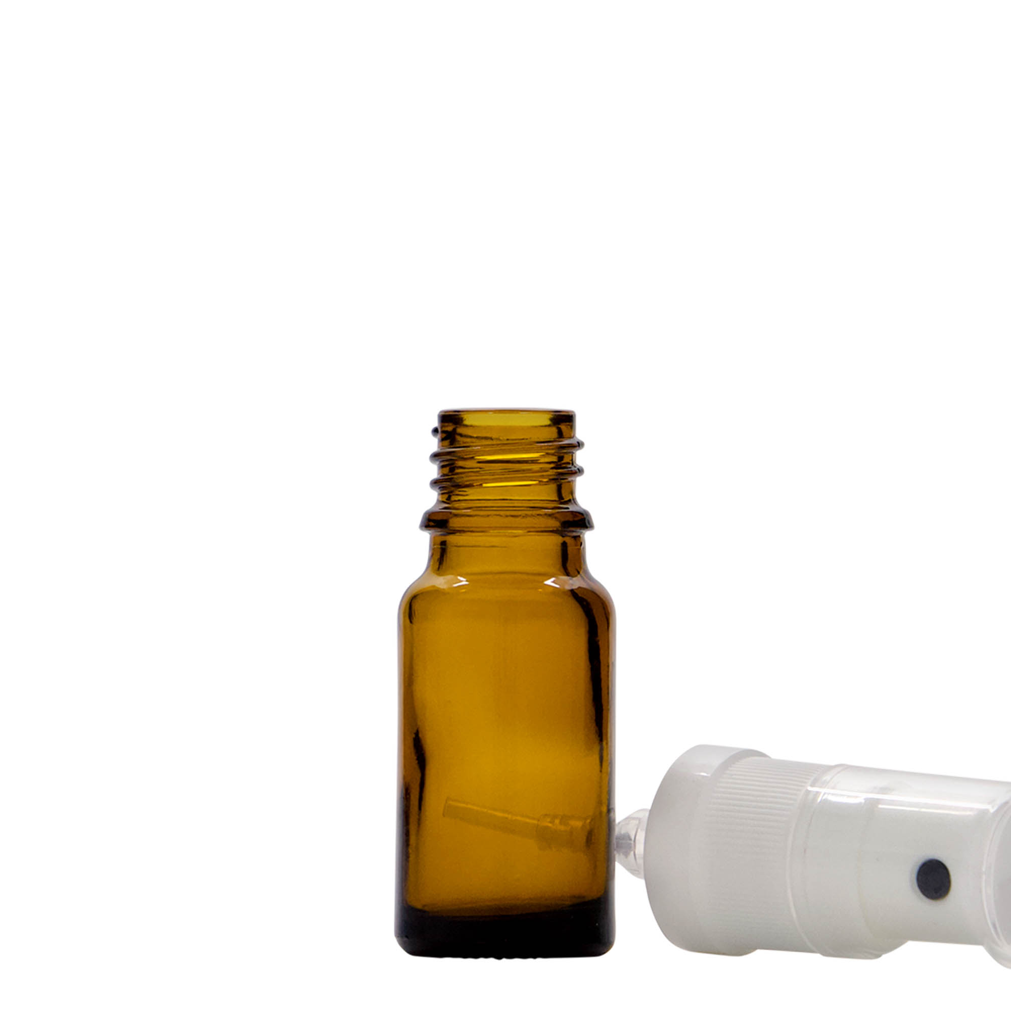 10 ml sprayflaska medicin, glas, brun, mynning: DIN 18 10 ml sprayflaska medicin, glas, brun, mynning: DIN 18