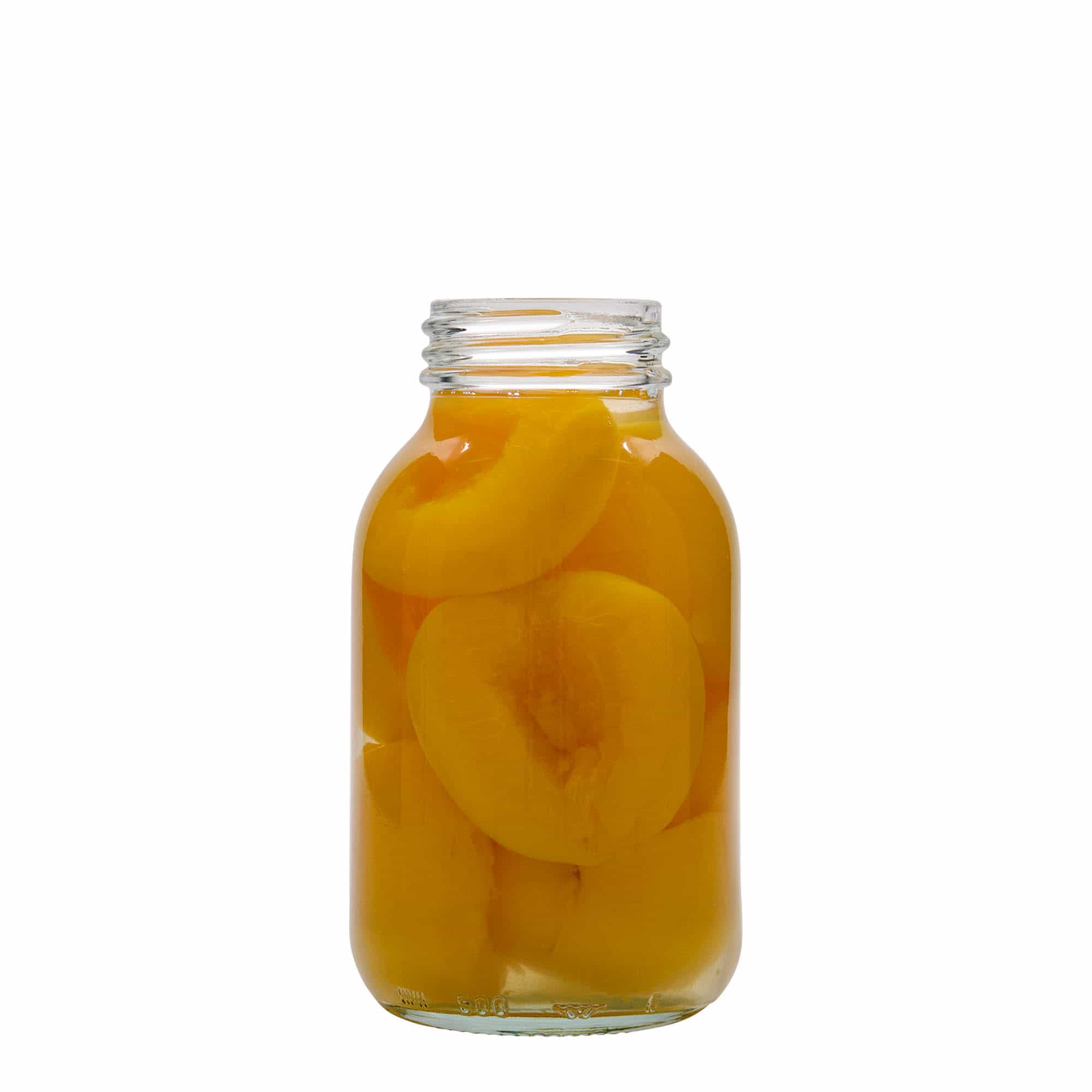 500 ml burk med bred hals, mynning: DIN 55