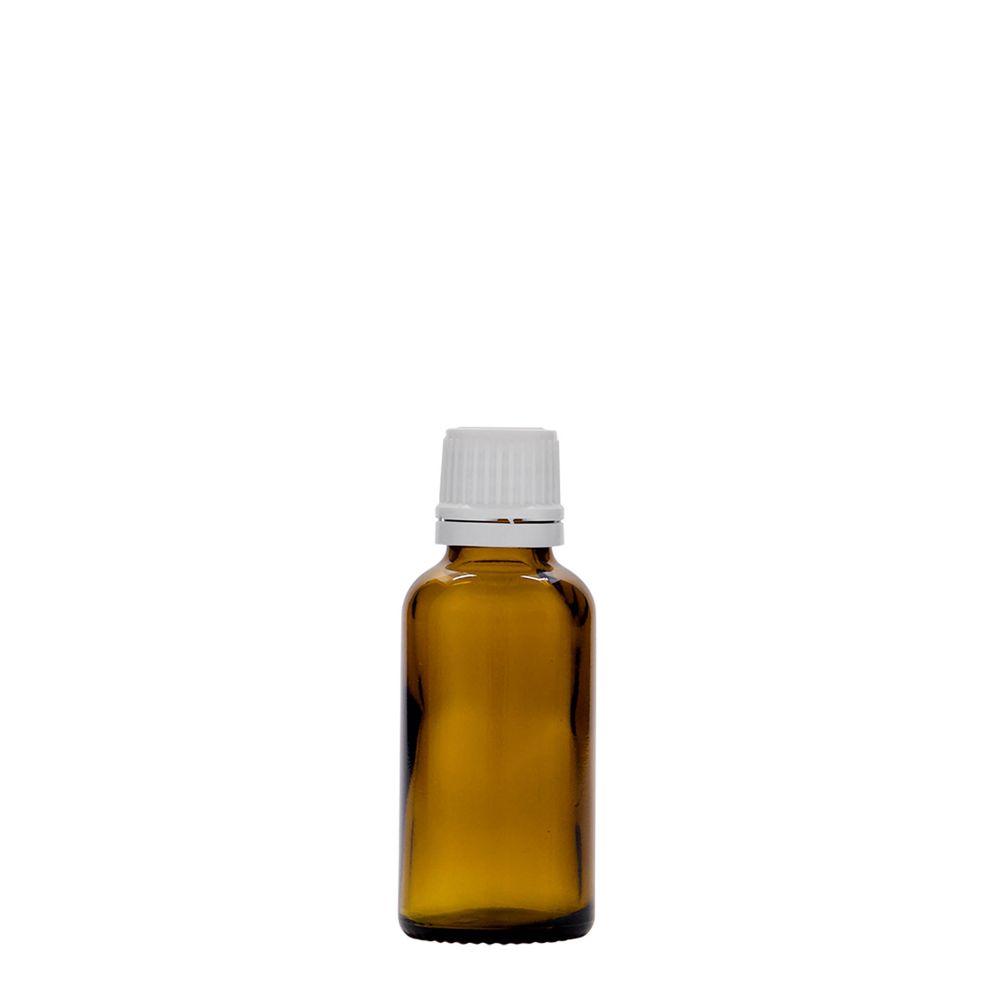 30 ml medicinflaska, glas, brun, mynning: DIN 18 30 ml medicinflaska, glas, brun, mynning: DIN 18