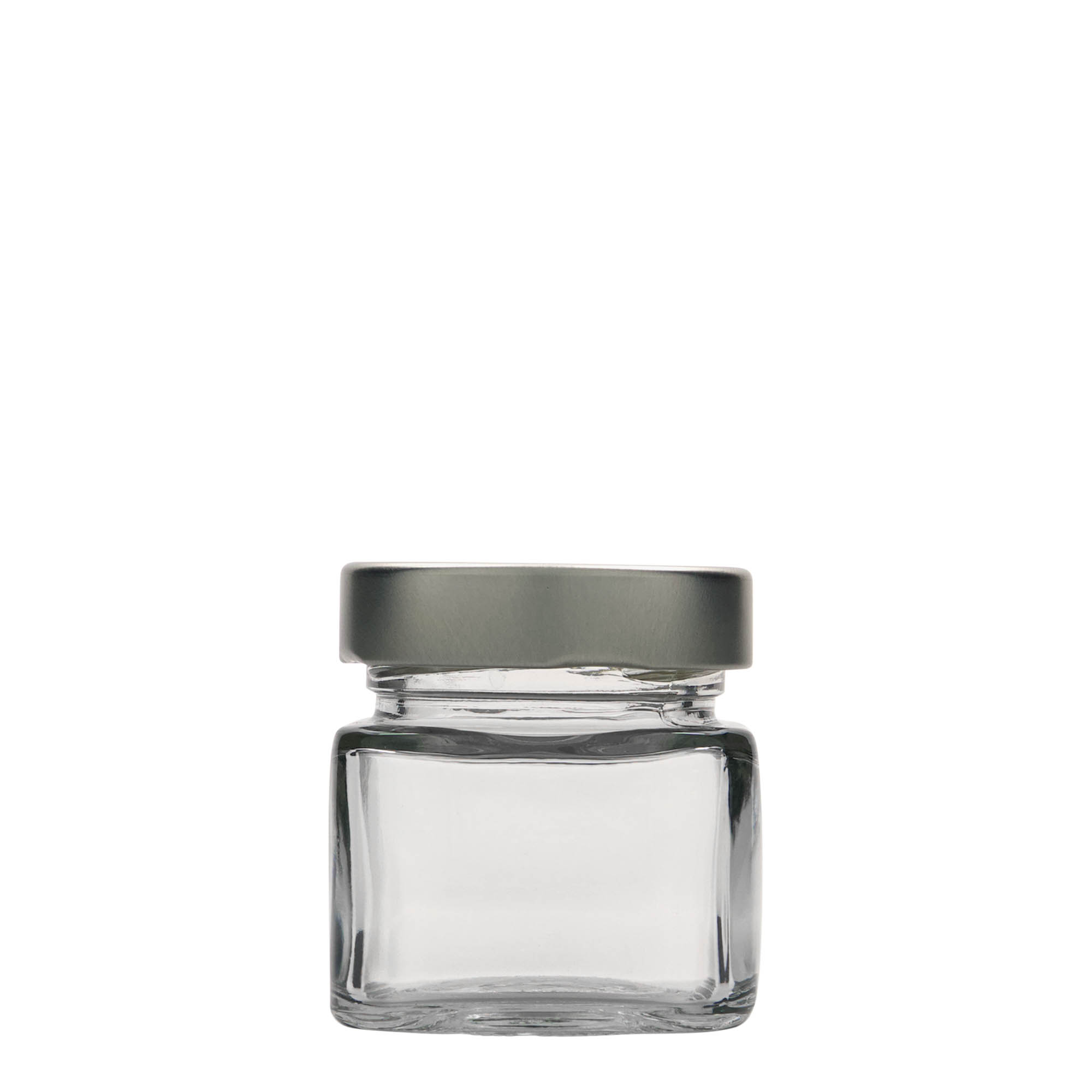 106 ml fyrkantigt glas 'Ikarus', öppning: Deep-Twist-Off (DTO 58)
