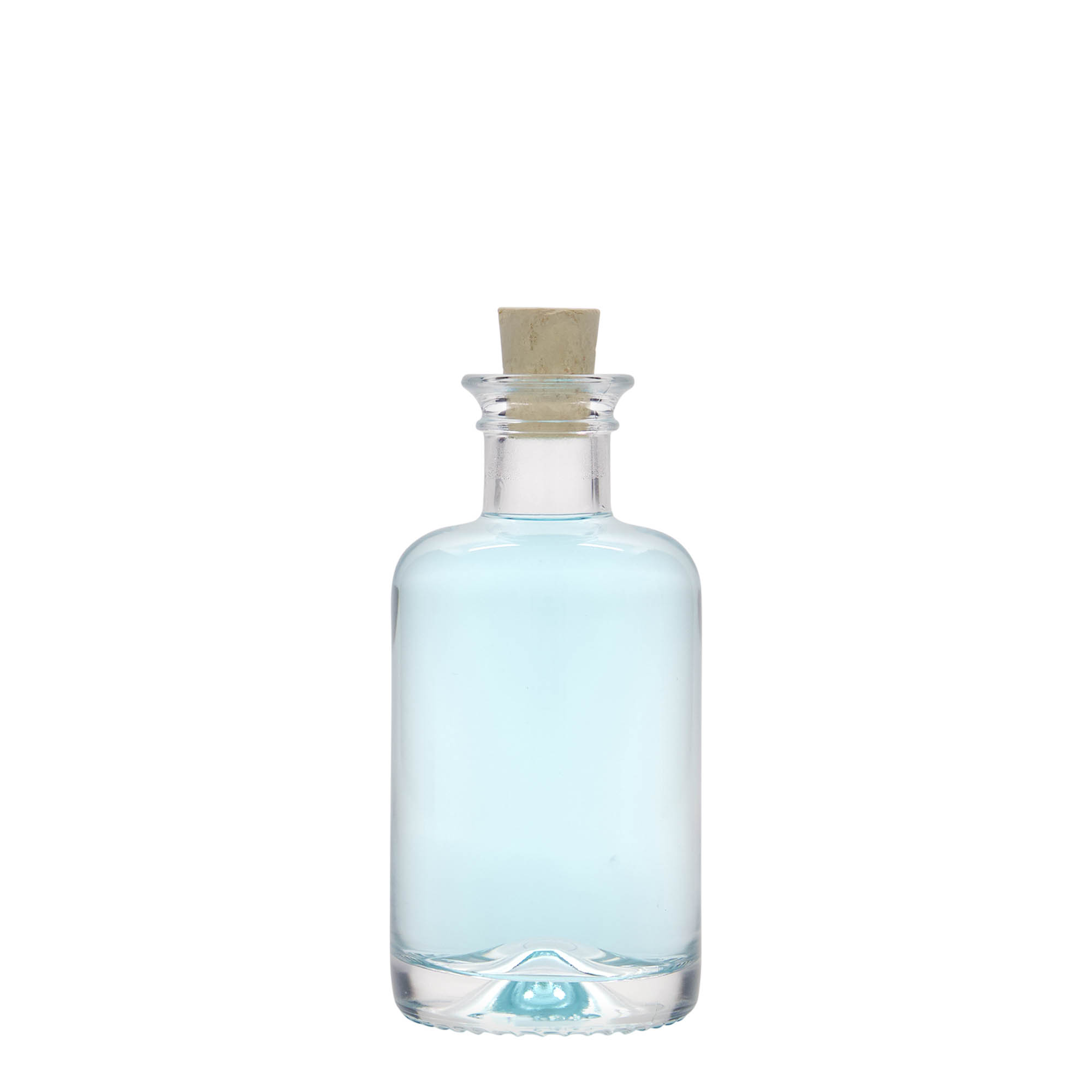 100 ml glasflaska apotekare, öppning: kork