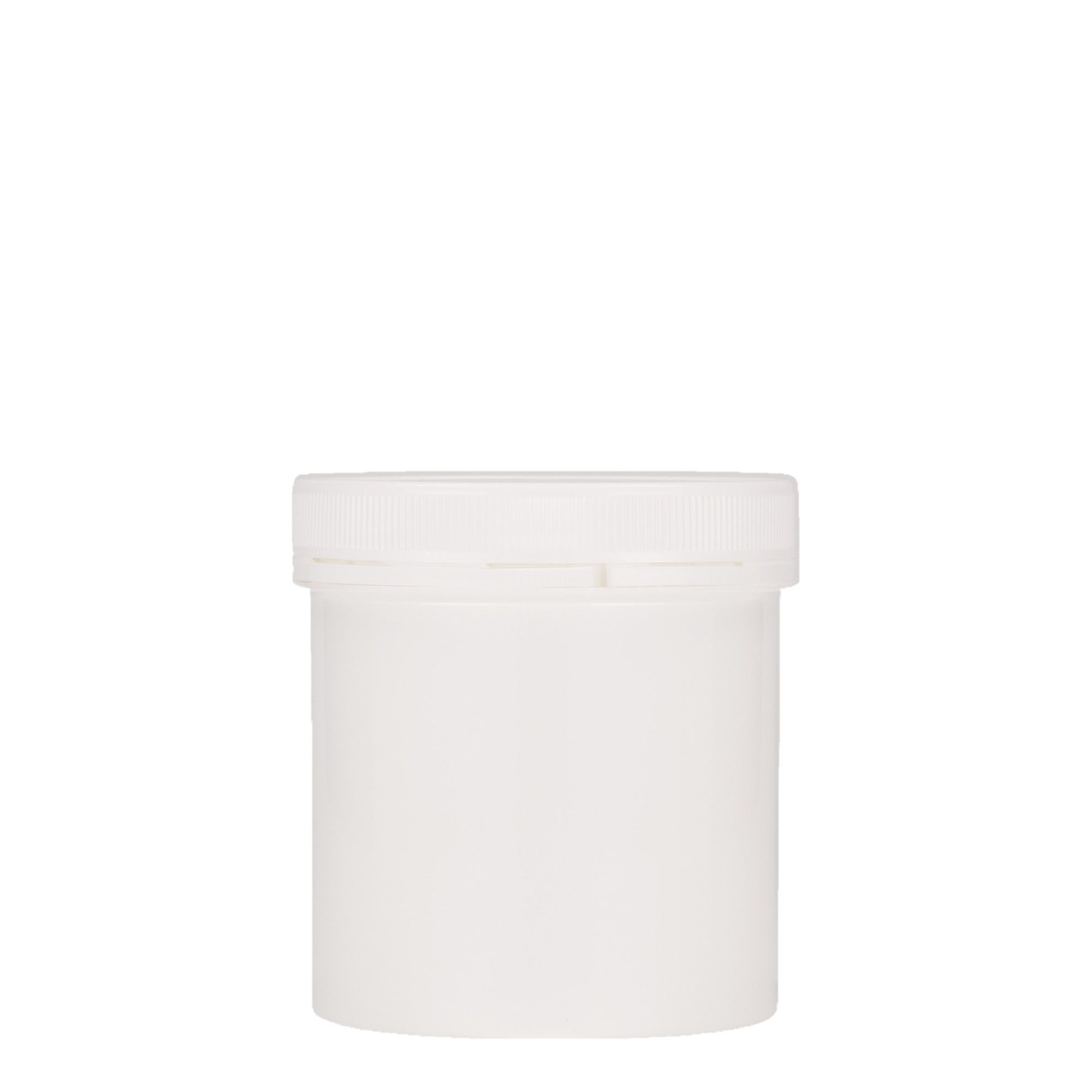 250 ml plastburk 'Securilock', PP, vit, öppning: skruvlock