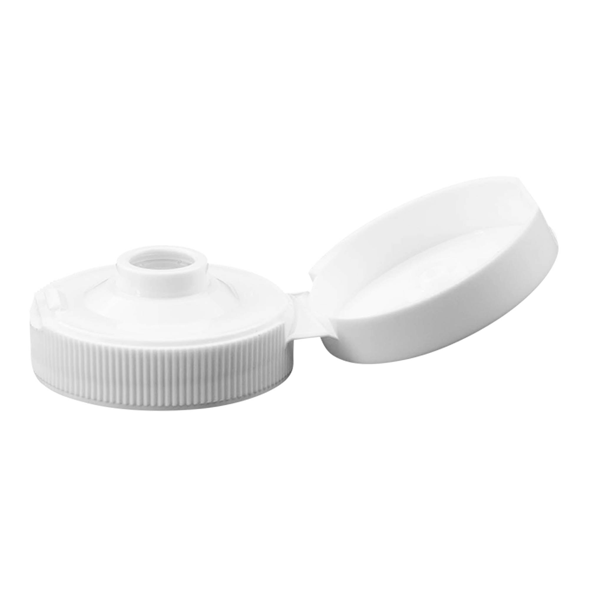 Skruvlock med gångjärn, PP-plast, vitt, för öppning: 38/400