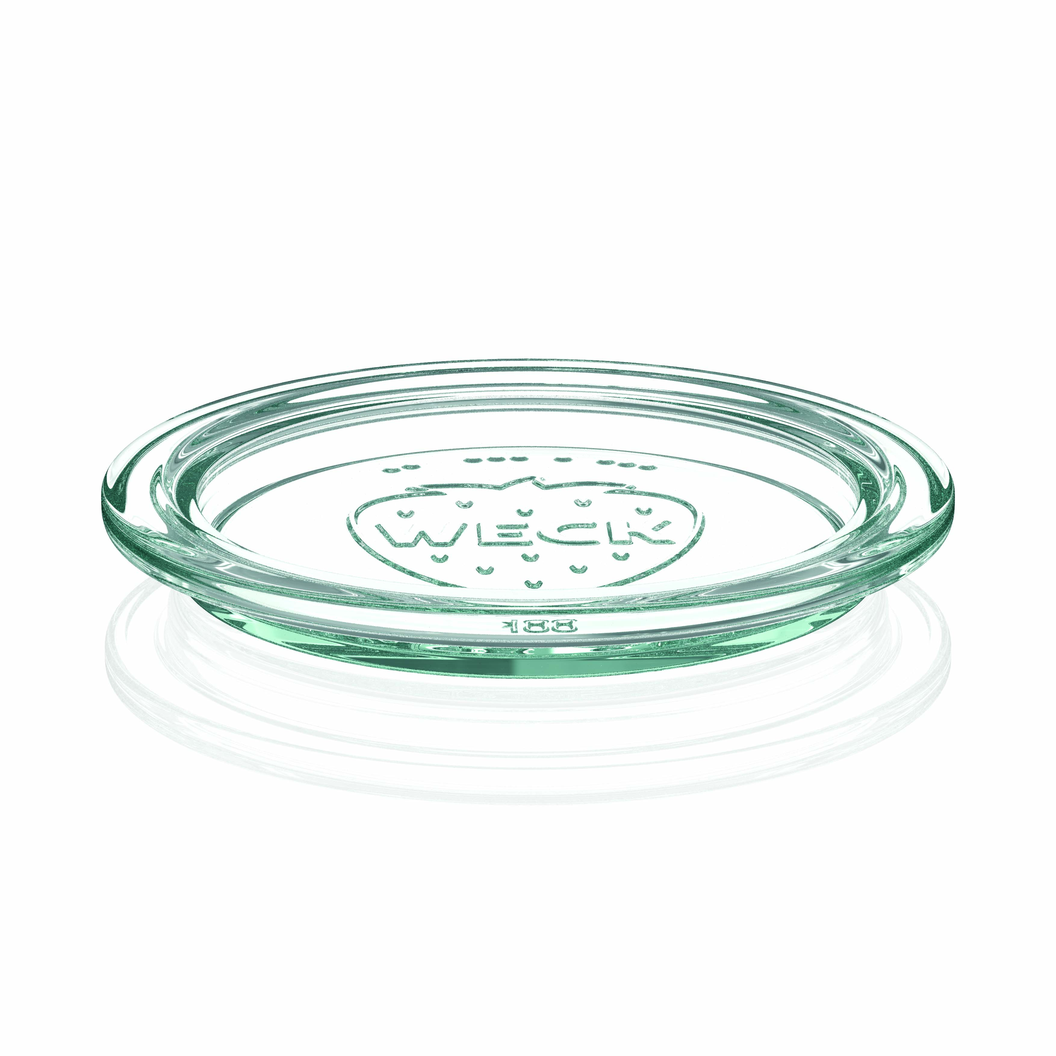 6x 545 ml WECK-Quadroglas med glaslock RR 100