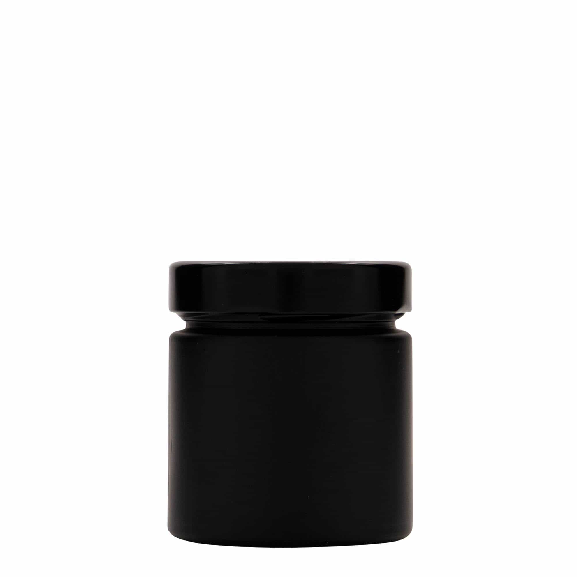 220 ml rund burk 'Aurora', svart, mynning: deep twist off (DTO 66)