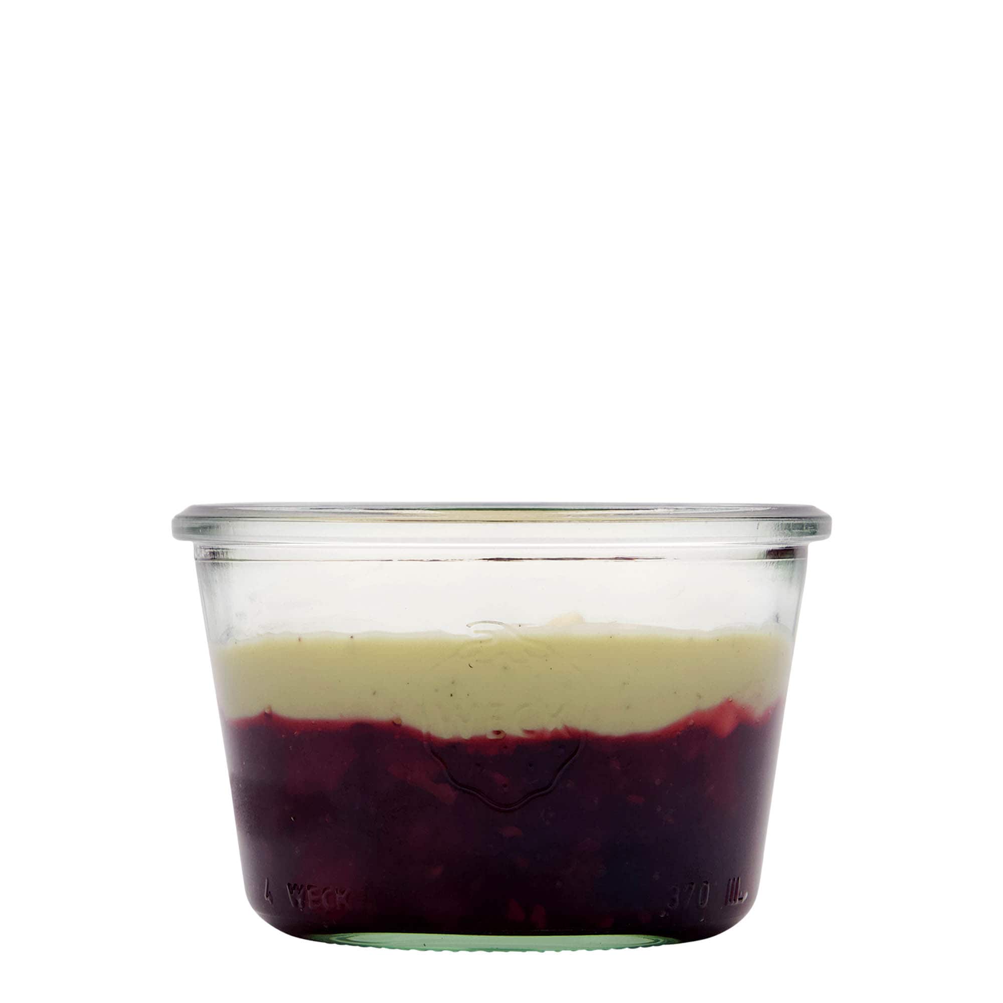 370 ml WECK-omvändningsburk, öppning: rund kant