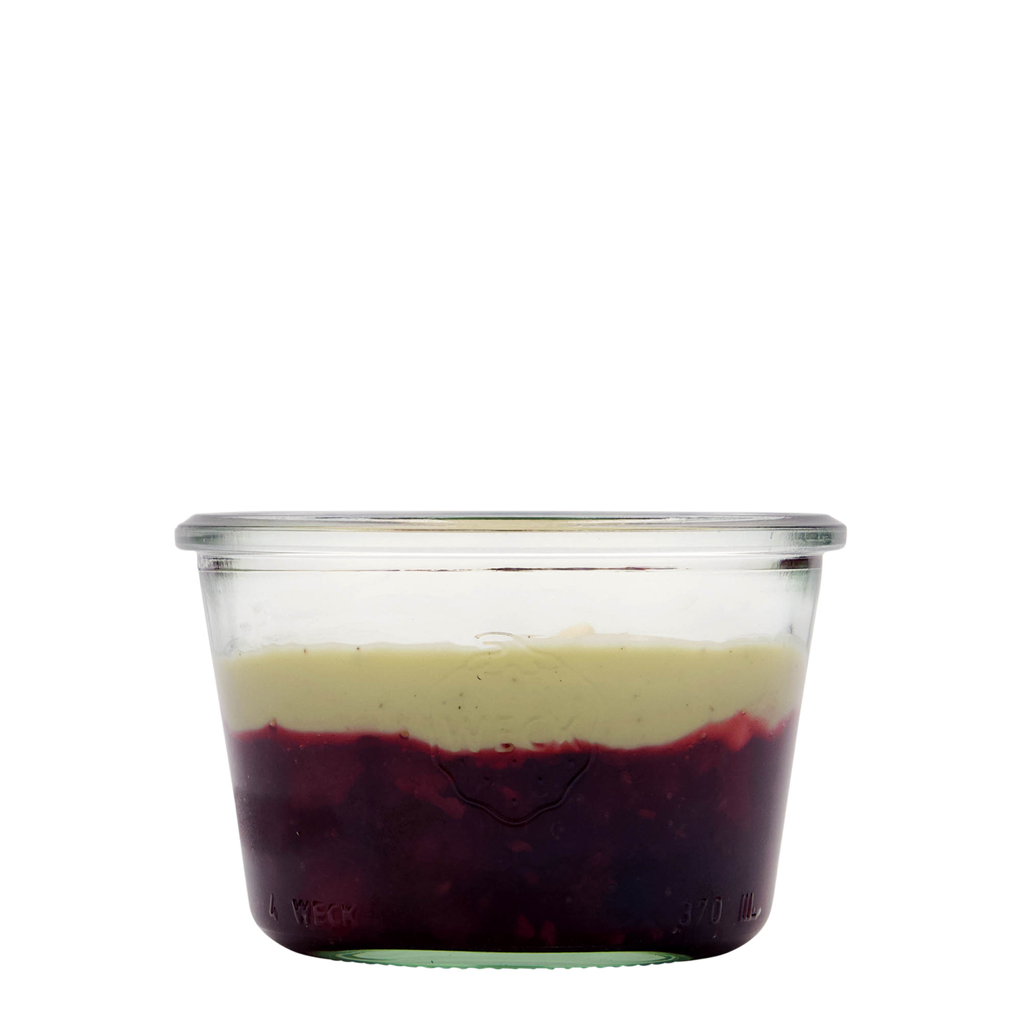 370 ml WECK-omvändningsburk, öppning: rund kant 370 ml WECK-omvändningsburk, öppning: rund kant