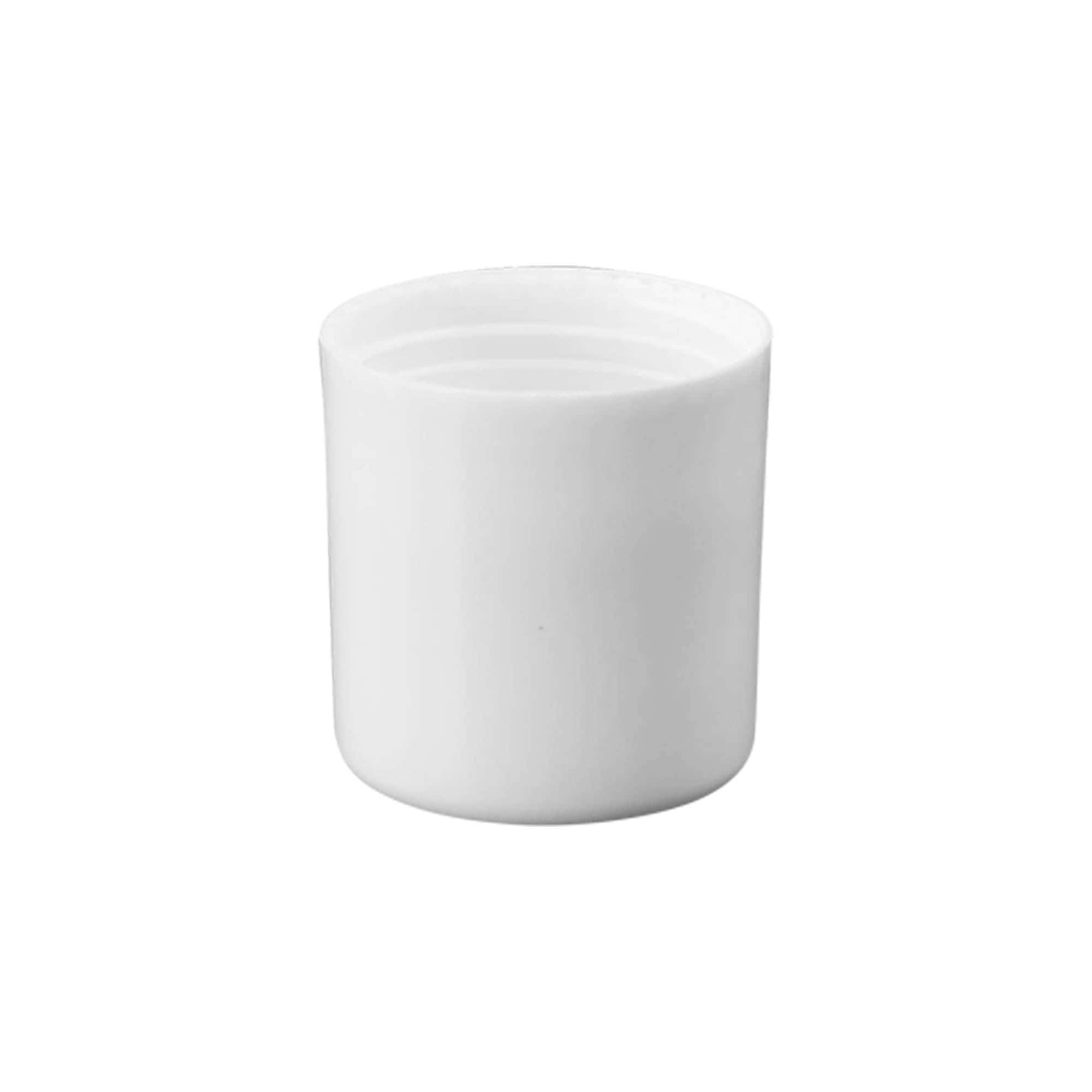 Lock till 50 ml roll on-flaska, PP-plast, vit, för mynning: skruvkapsel