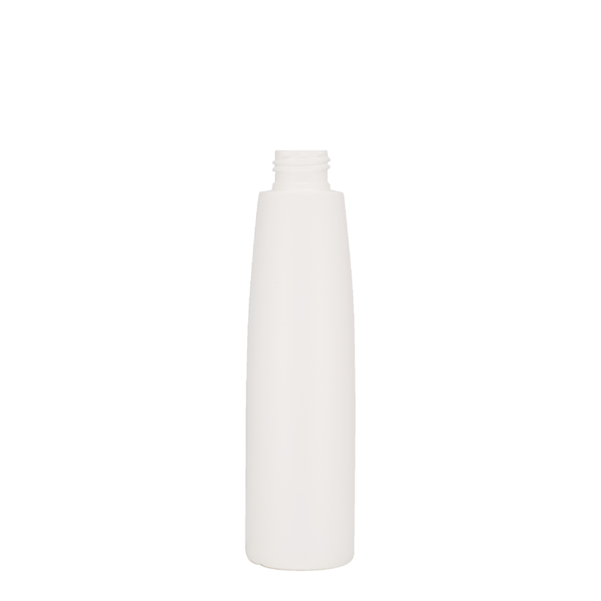 200 ml plastflaska 'Donald', HDPE, vit, mynning: GPI 24/410