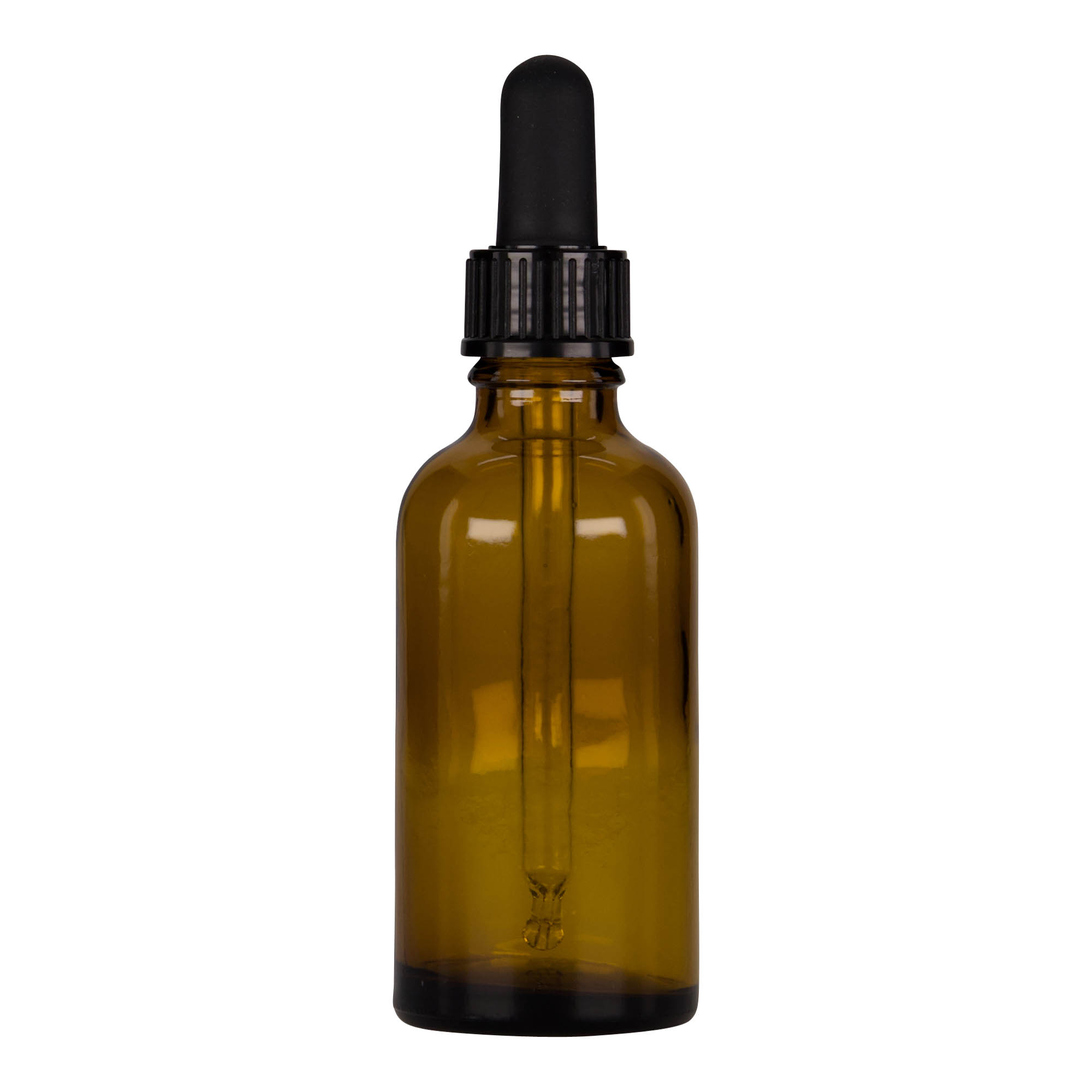 50 ml pipettflaska medicin, glas, brun-svart, mynning: DIN 18