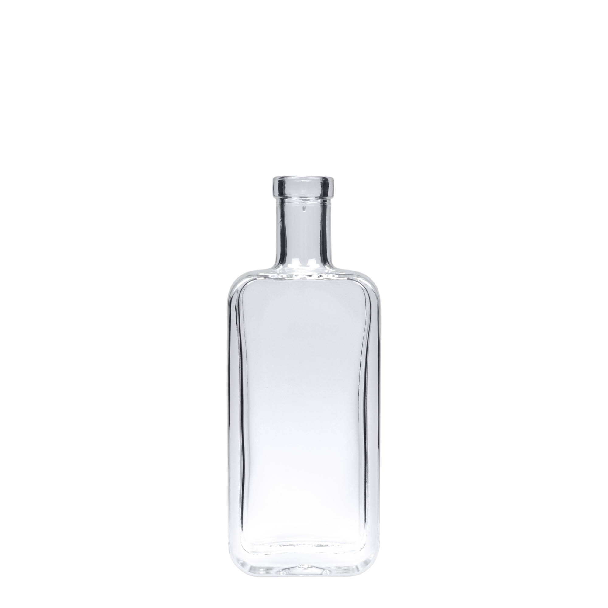 100 ml glasflaska 'Nice', rektangulär, öppning: kork