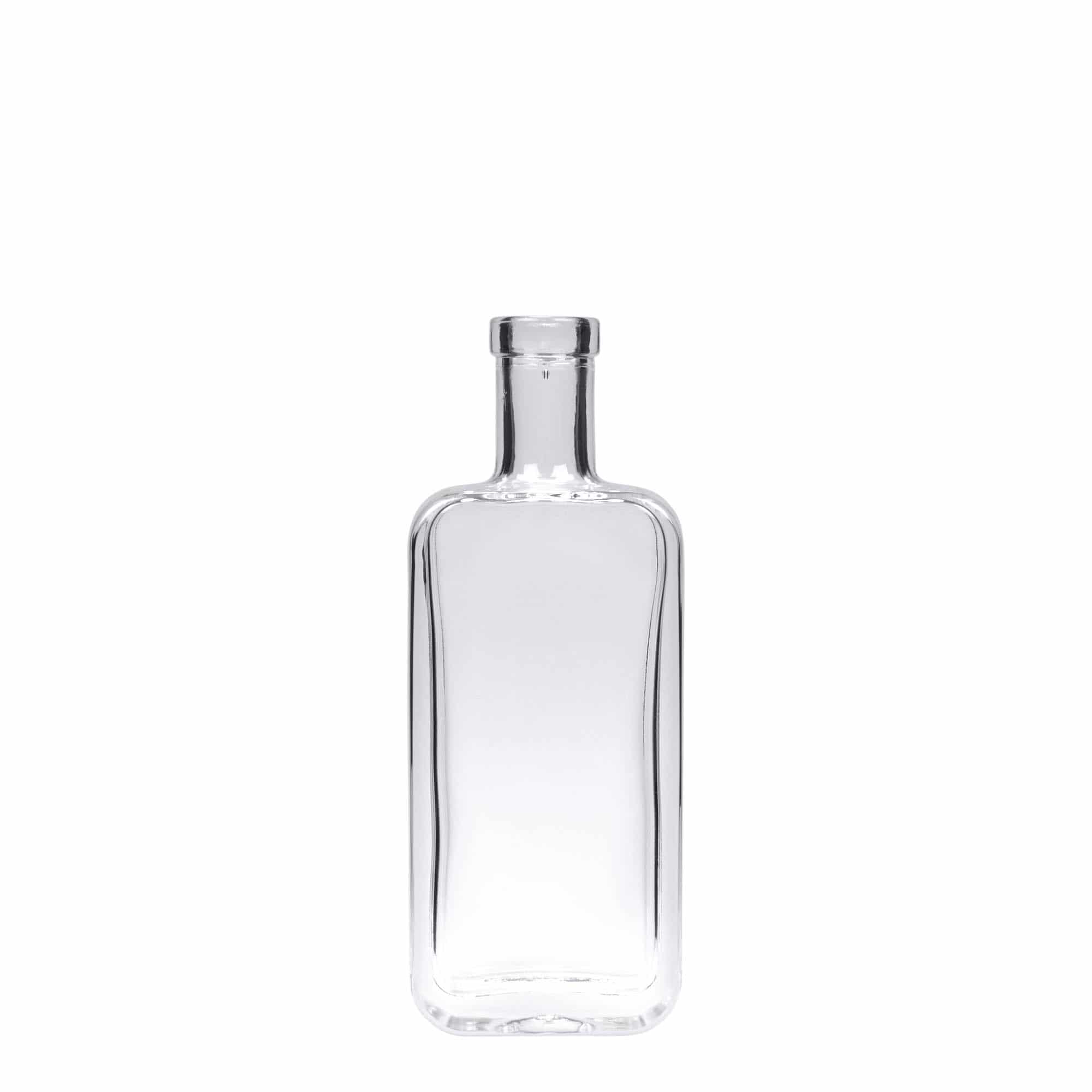 100 ml glasflaska 'Nice', rektangulär, öppning: kork