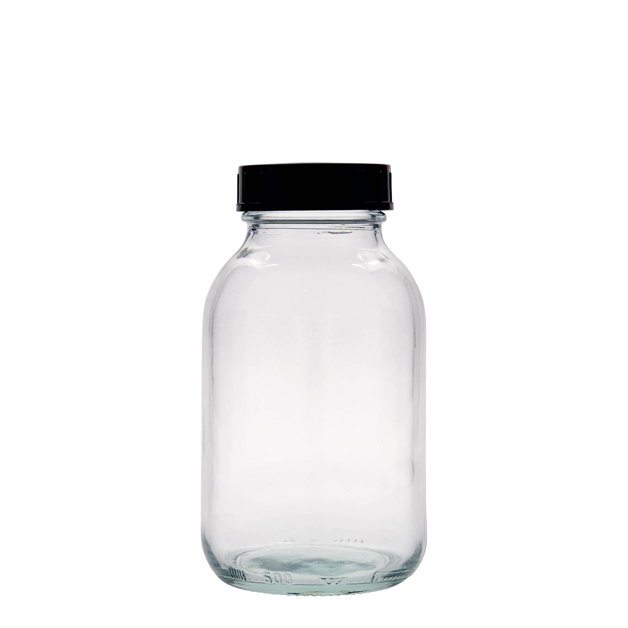 500 ml vid halsglas, mynning: DIN 55 500 ml vid halsglas, mynning: DIN 55