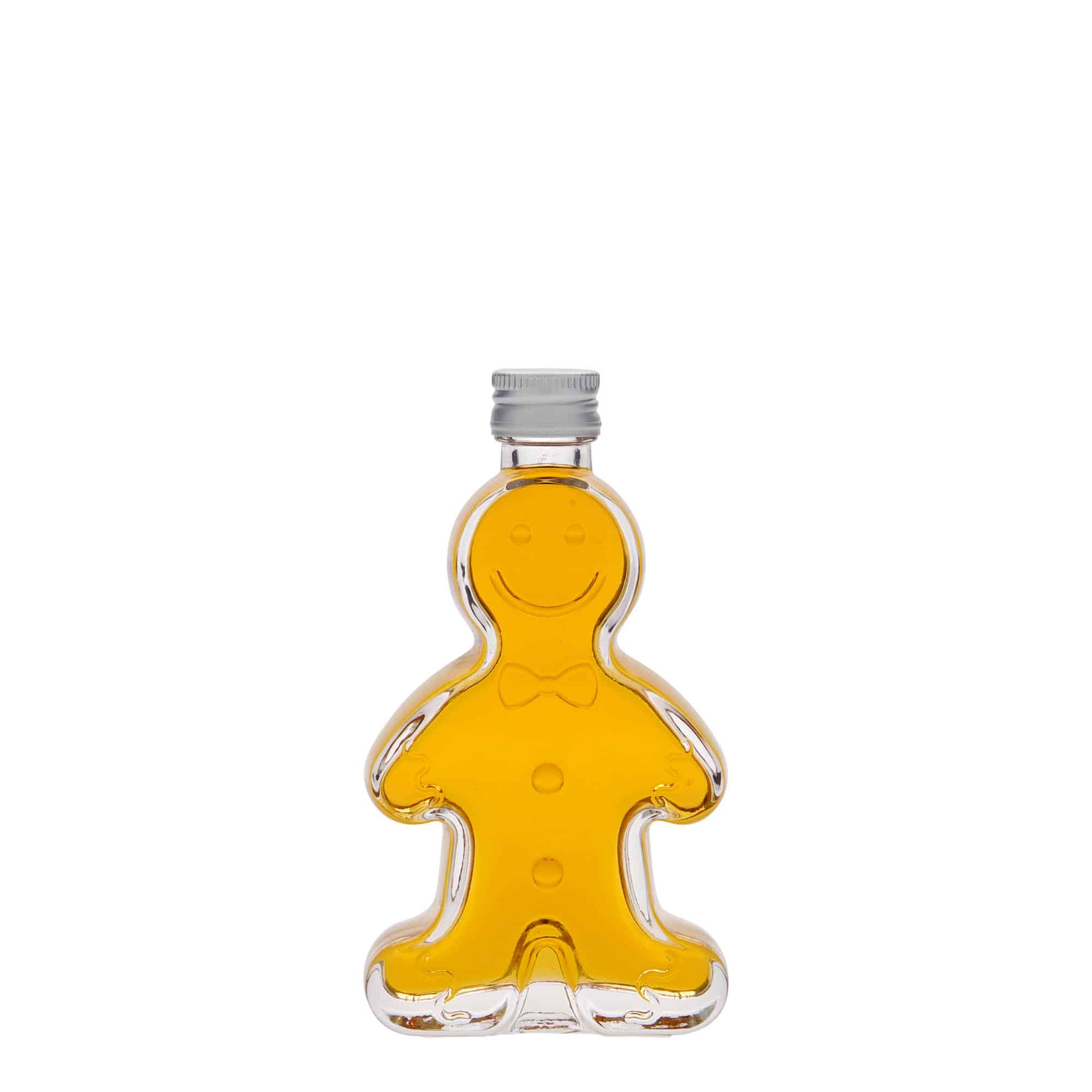 50 ml glasflaska 'Pepparkaksgubbe', mynning: PP 18