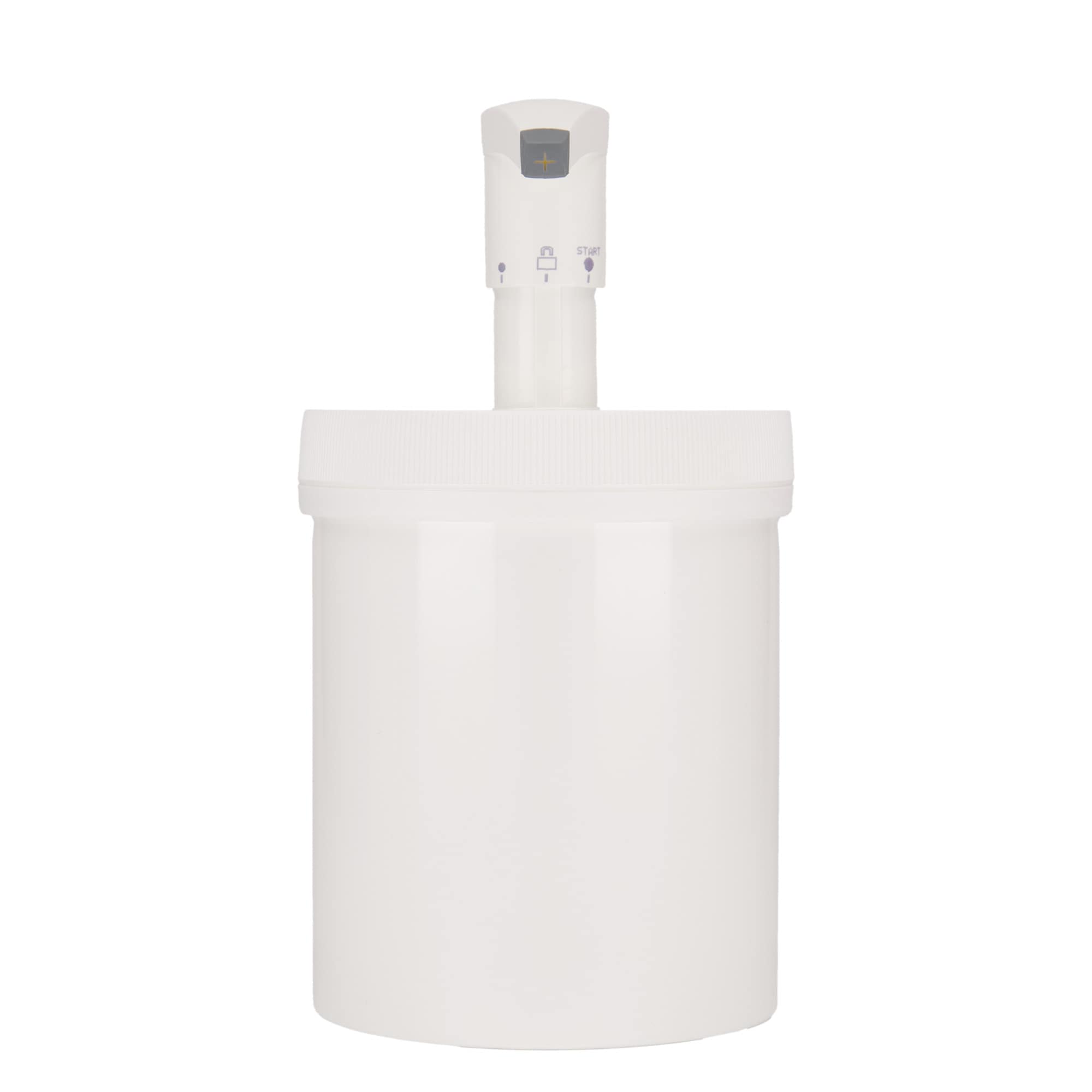 1.240 ml dispenserflaska 'Securibox', PP-plast, vit, öppning: skruvlock