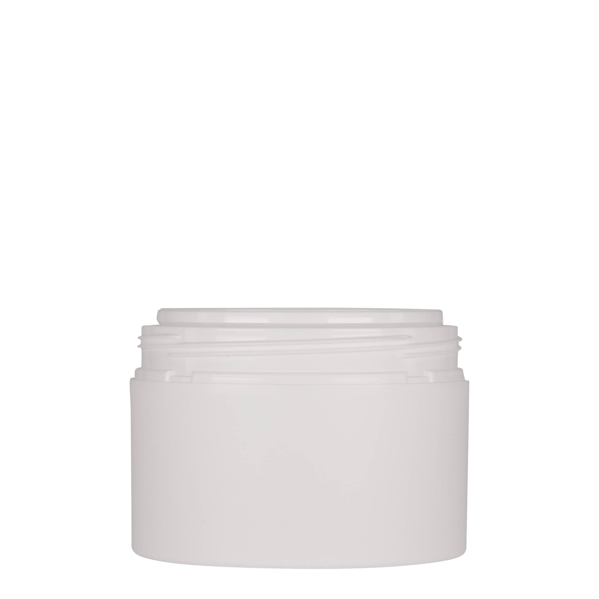 250 ml plastburk 'Antonella', PP, vit, öppning: skruvlock