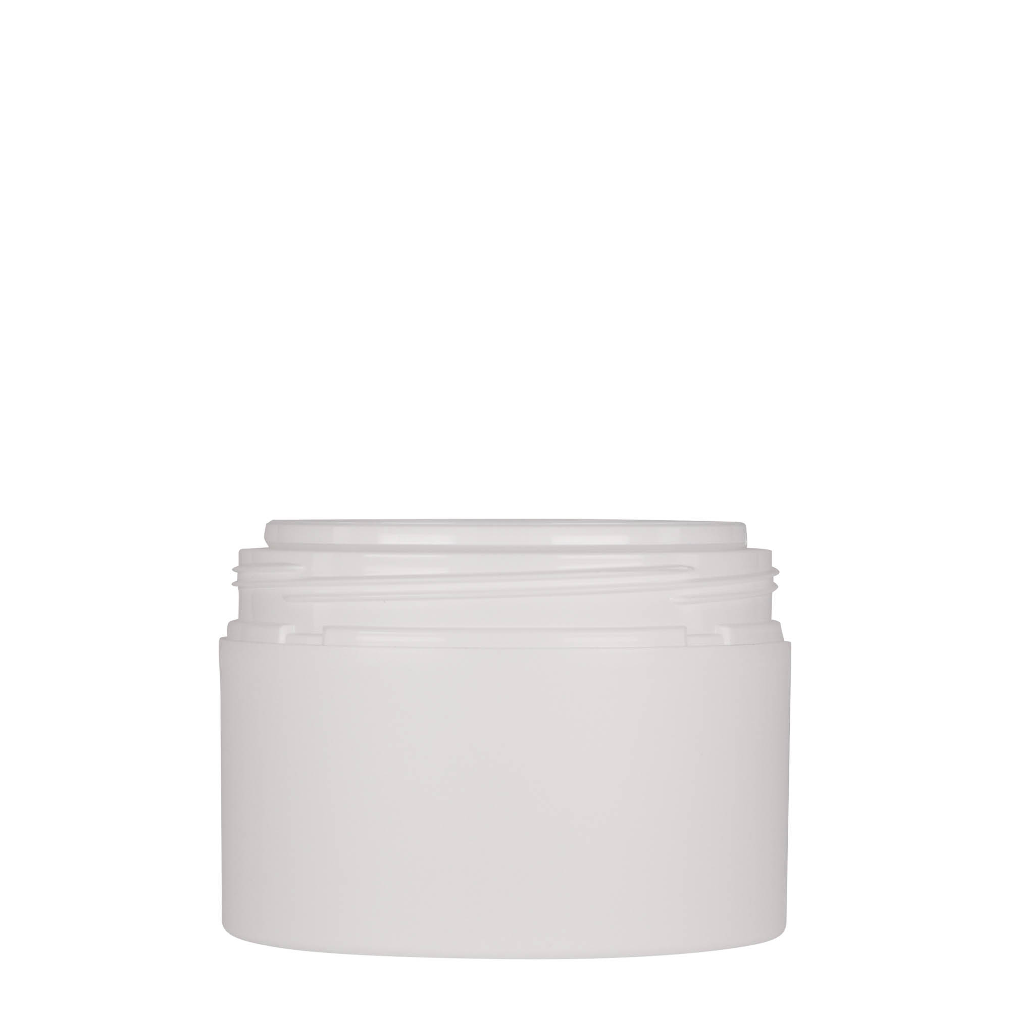 250 ml plastburk 'Antonella', PP, vit, öppning: skruvlock