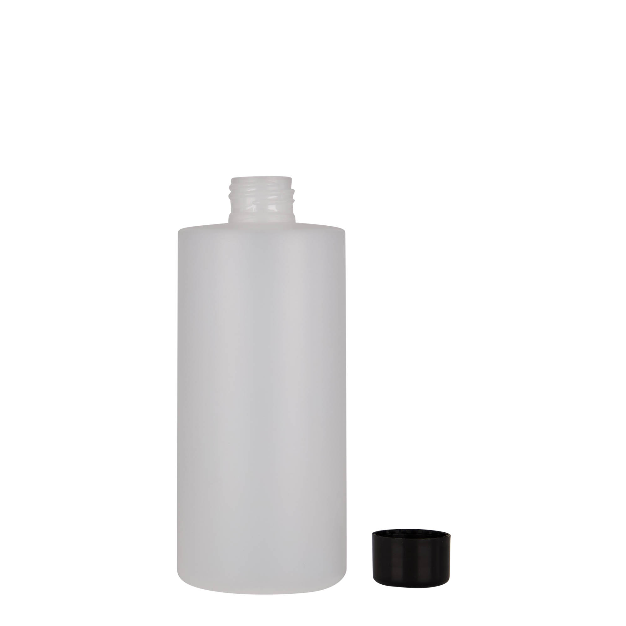 300 ml plastflaska 'Pipe', HDPE, vit, öppning: 24/410