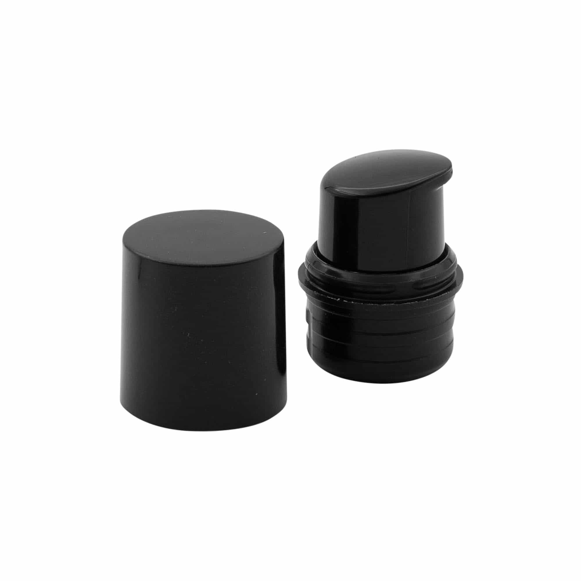 Airless dispenser pumphuvud 'Nano', PP-plast, svart