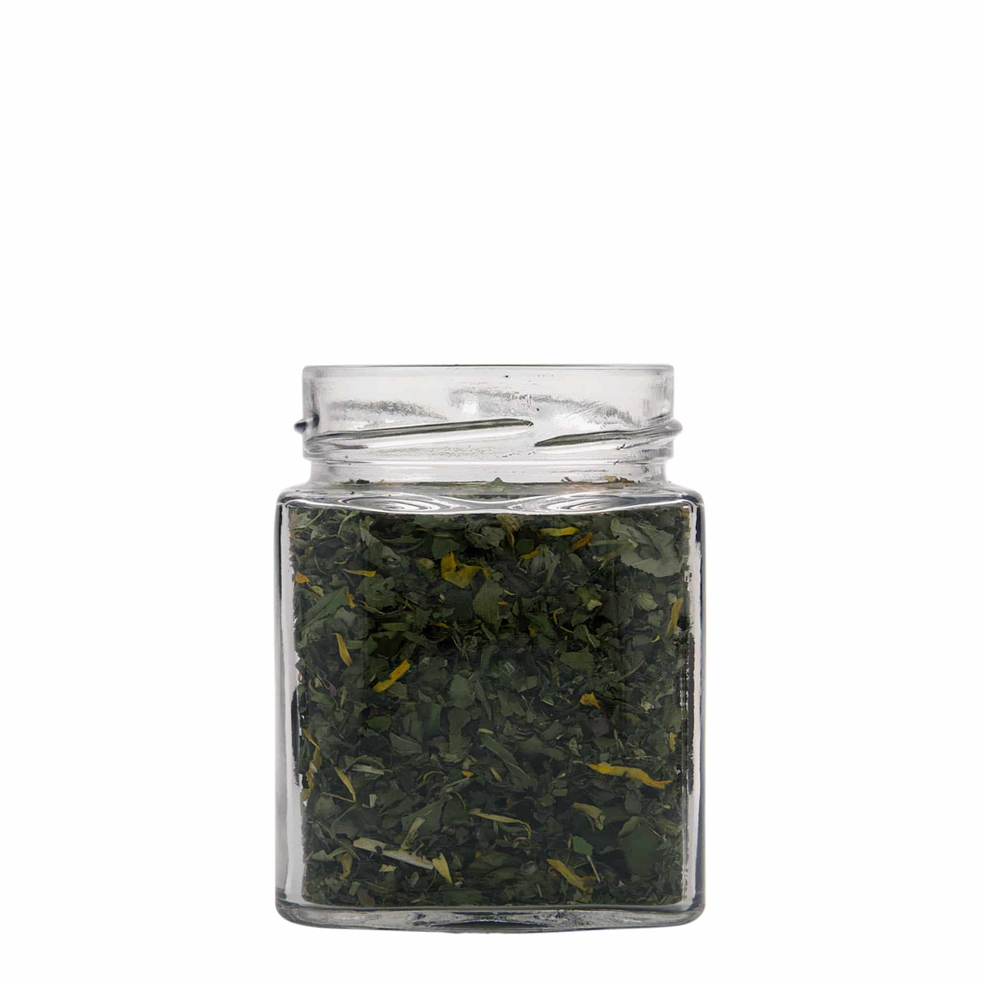 314 ml Fyrkantigt glas 'Ikarus', öppning: Deep-Twist-Off (DTO 70)