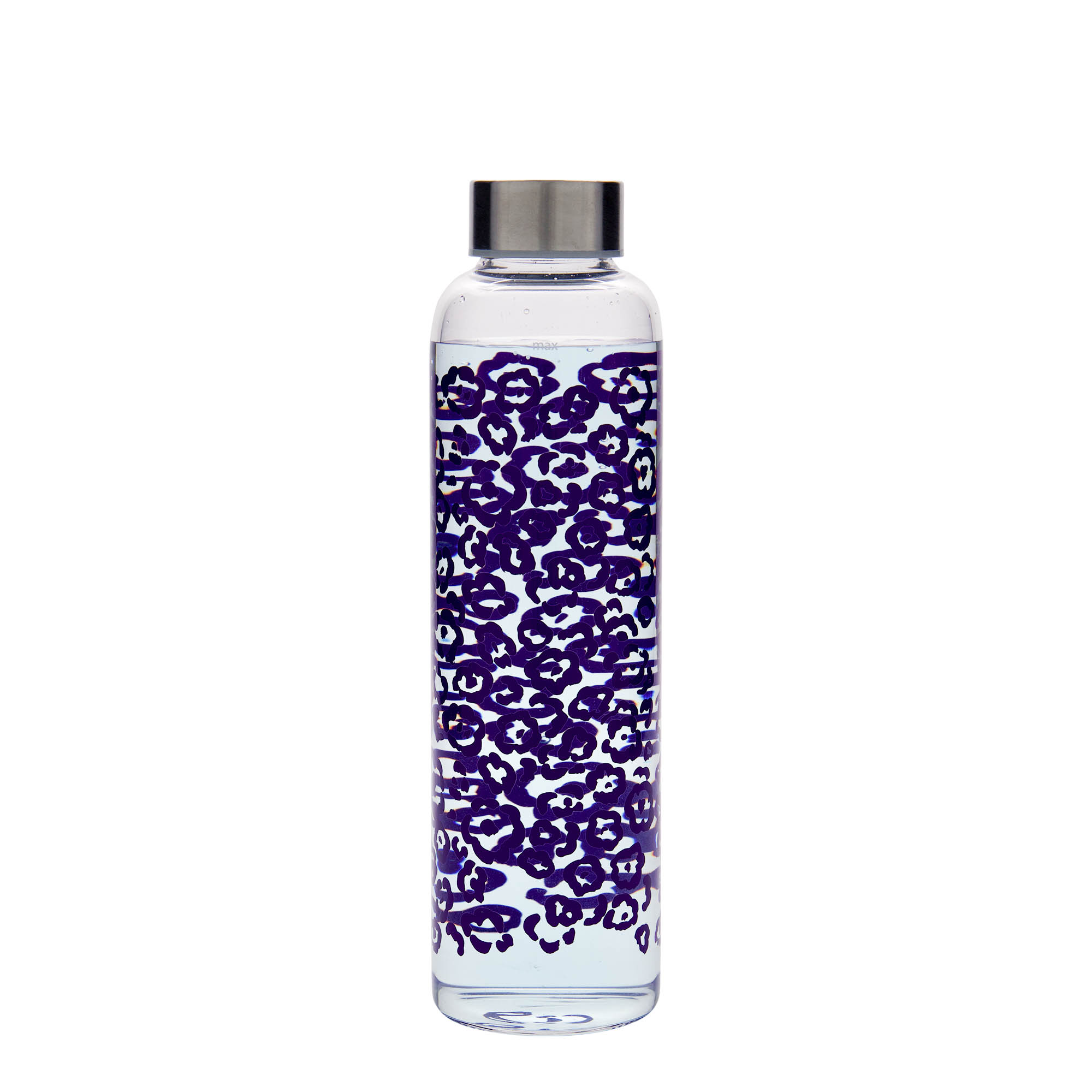 500 ml vattenflaska 'Perseus - Lila blommor', öppning: skruvlock