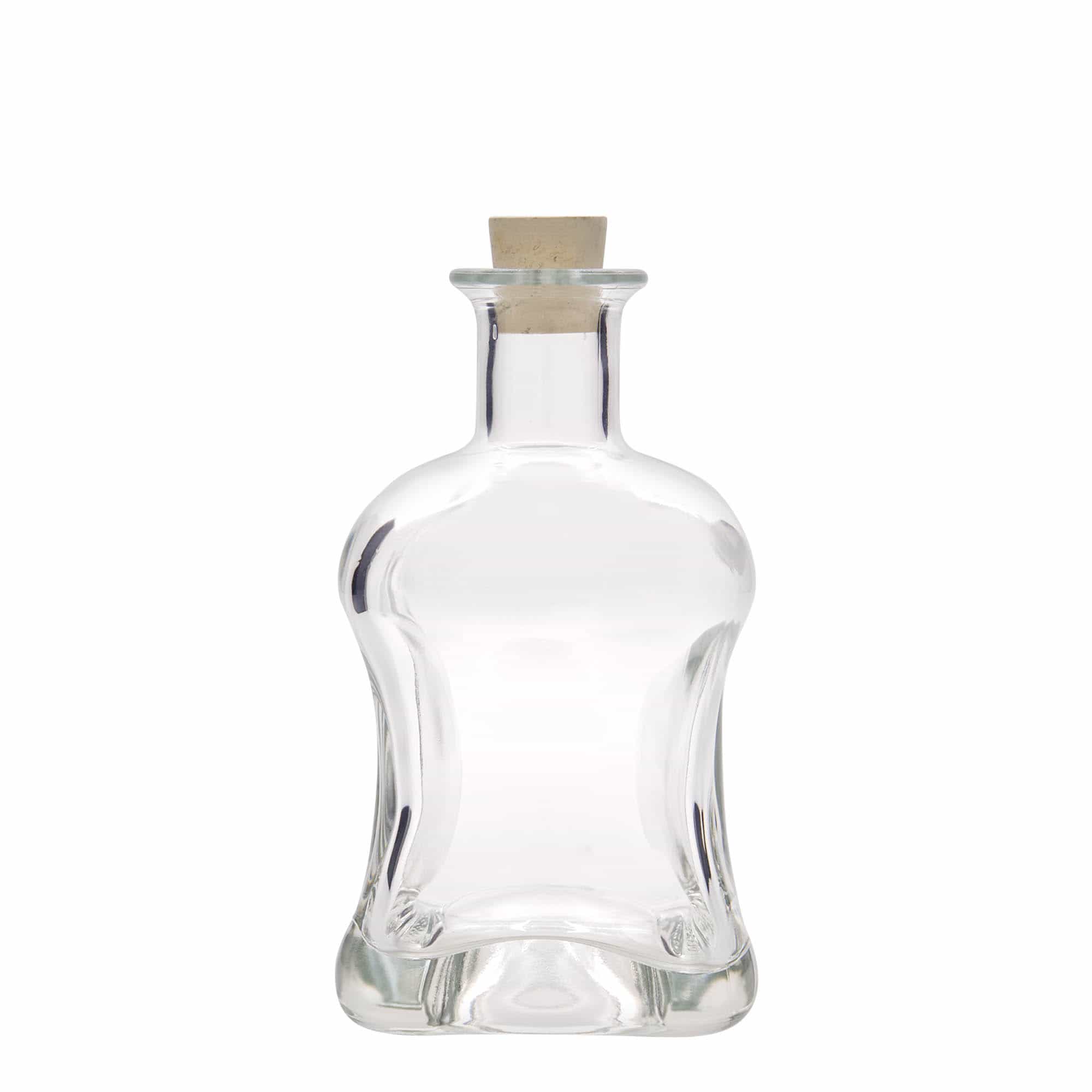 500 ml glasflaska 'Dublin', kvadratisk, mynning: kork