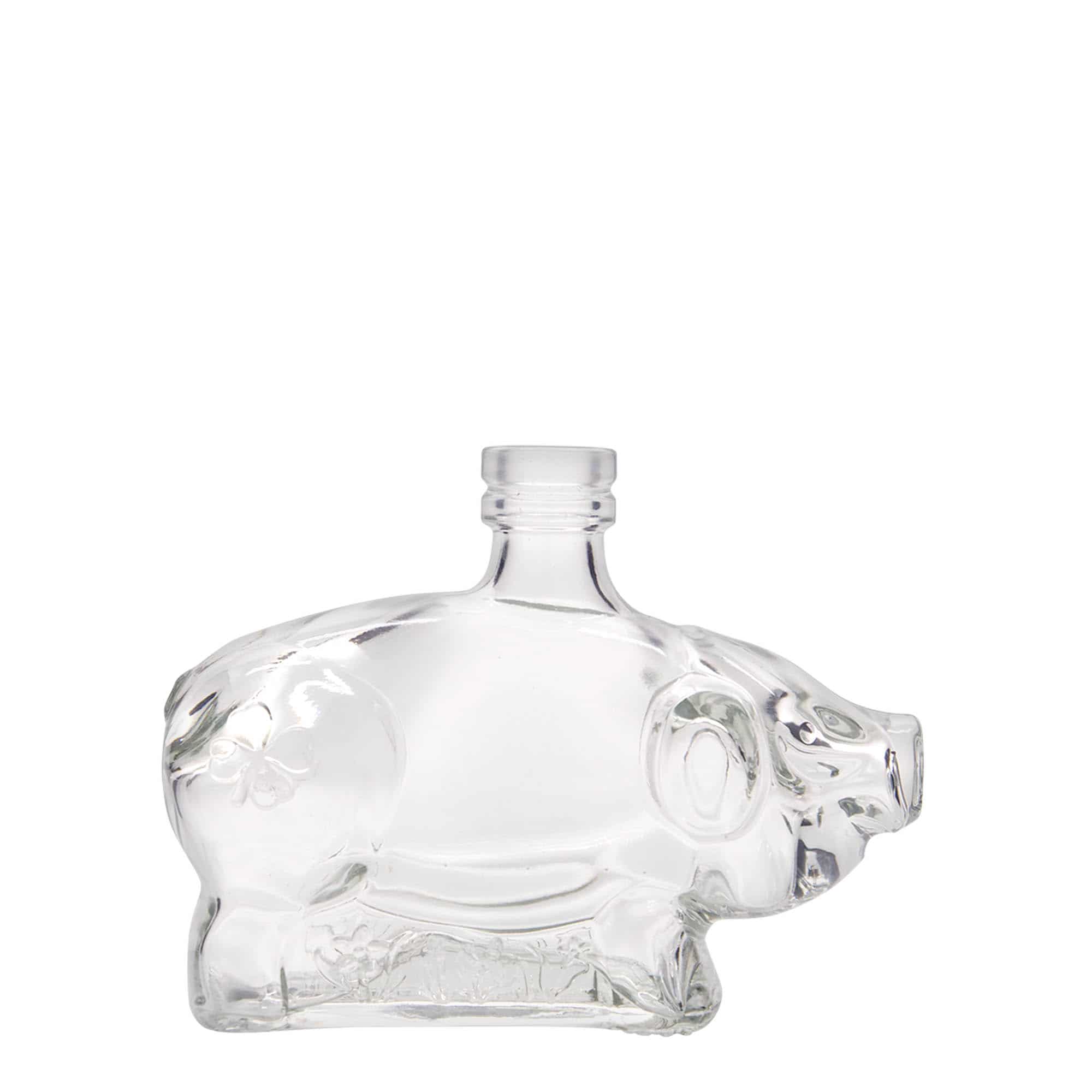 200 ml glasflaska 'Lyckogris', mynning: kork 200 ml glasflaska 'Lyckogris', mynning: kork
