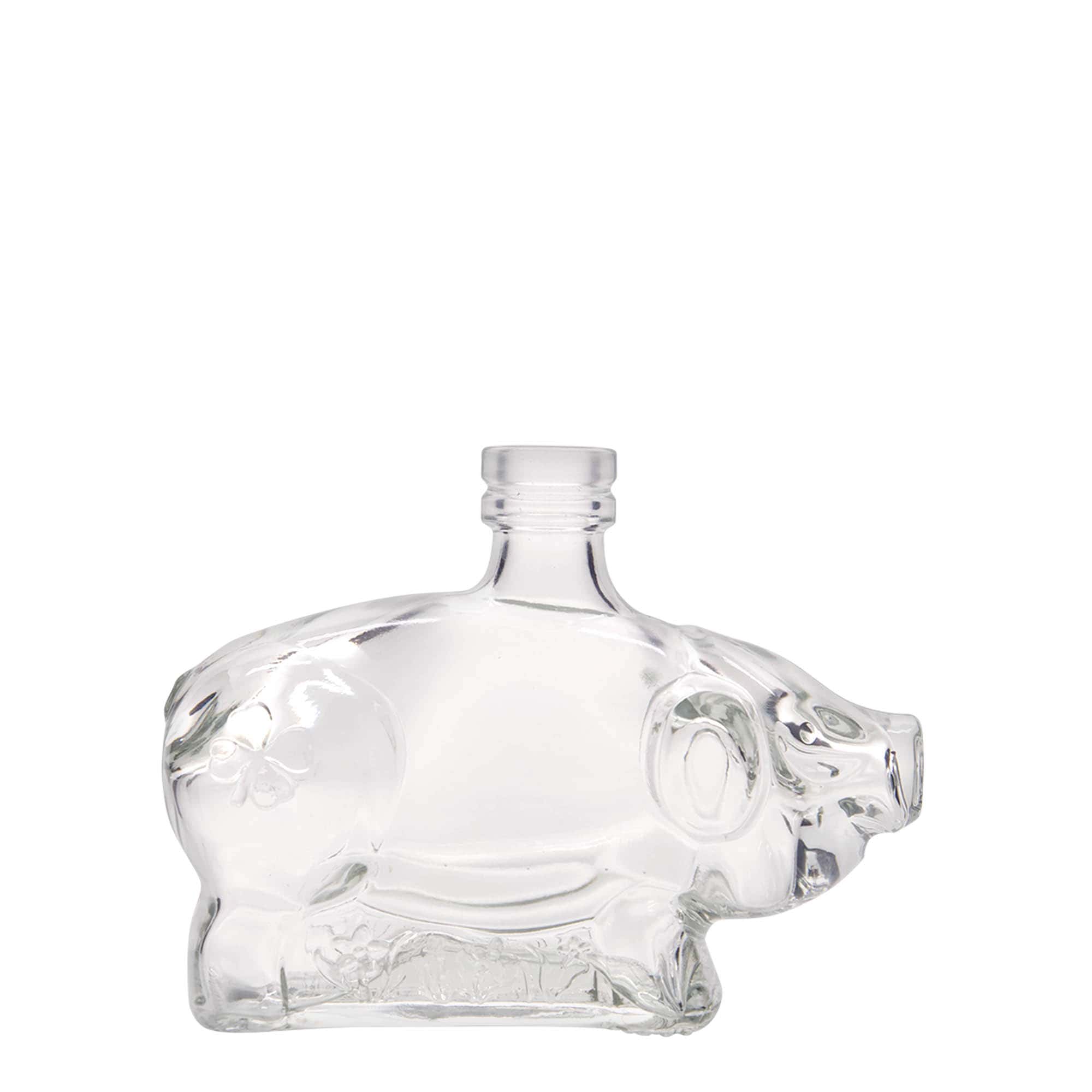 200 ml glasflaska 'Lyckosvin', öppning: kork