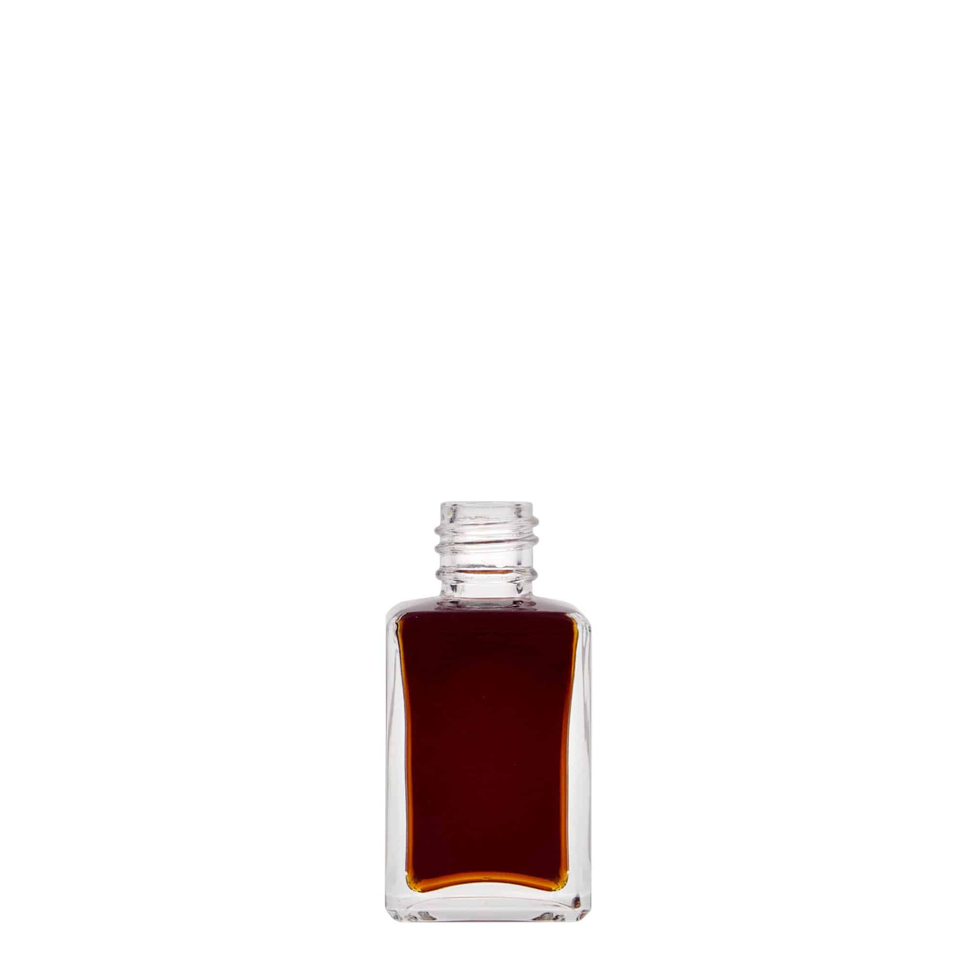 30 ml glasflaska 'Tamme', kvadratisk, mynning: PP 18
