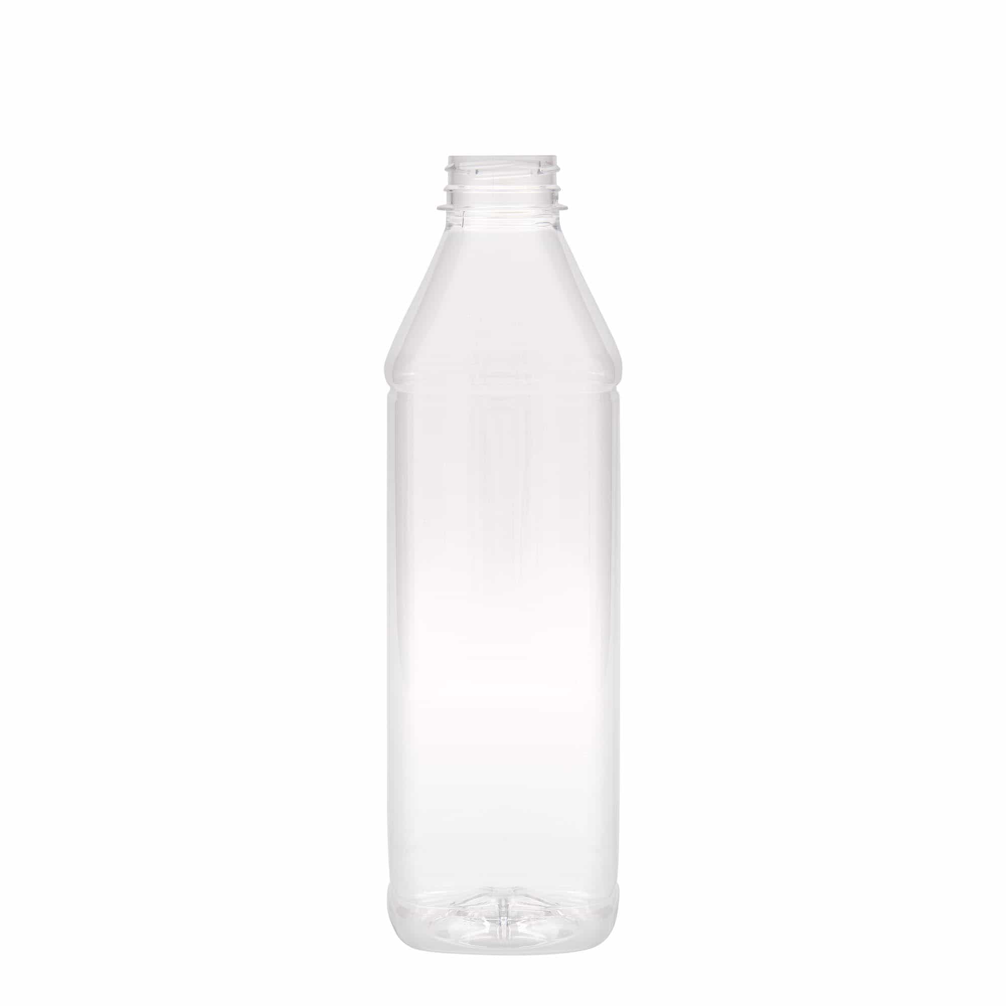 1 000 ml PET-flaska Milk and Juice Carré, kvadratisk, plast, mynning: 38 mm