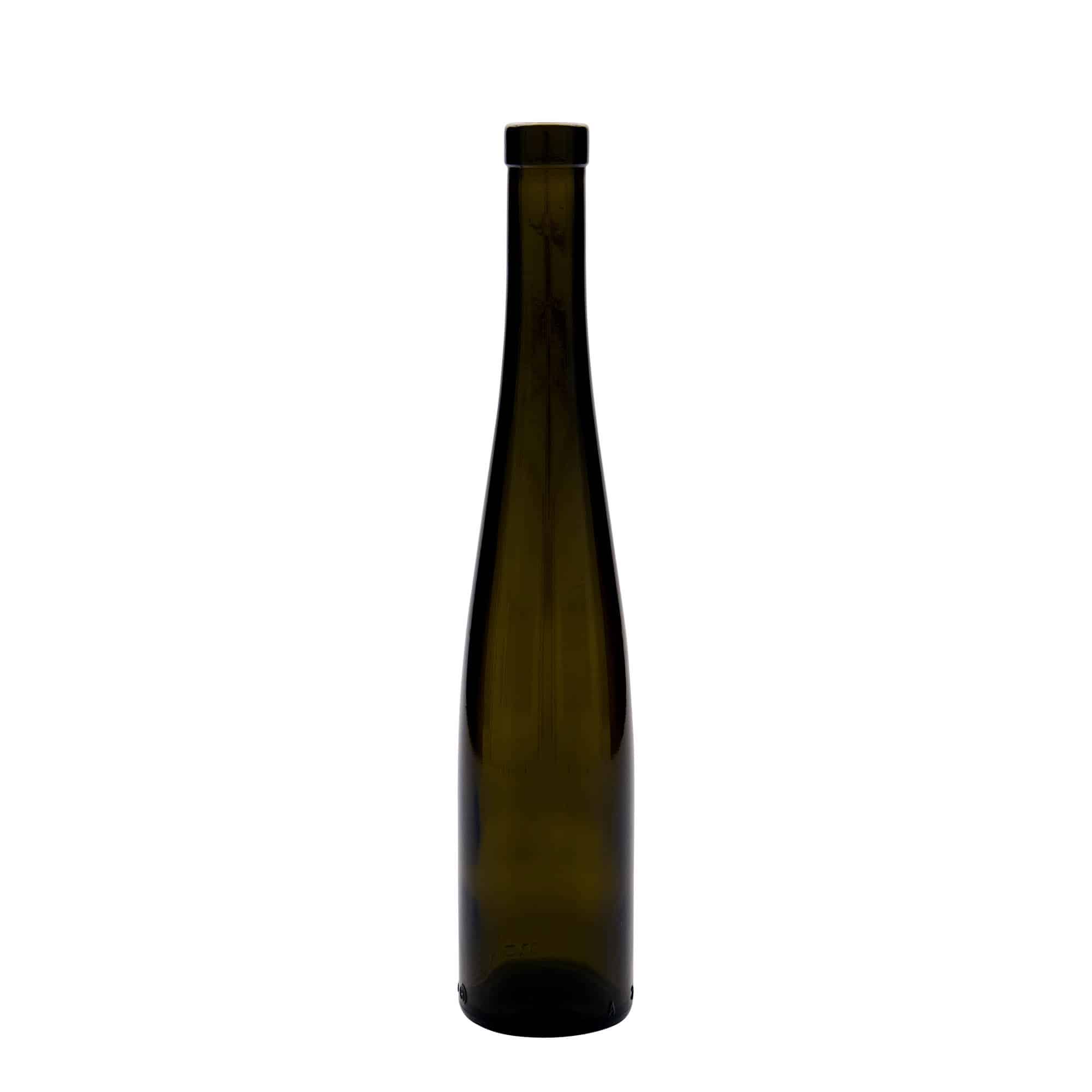 375 ml glasflaska 'Weinschlegel', antikgrön, mynning: kork