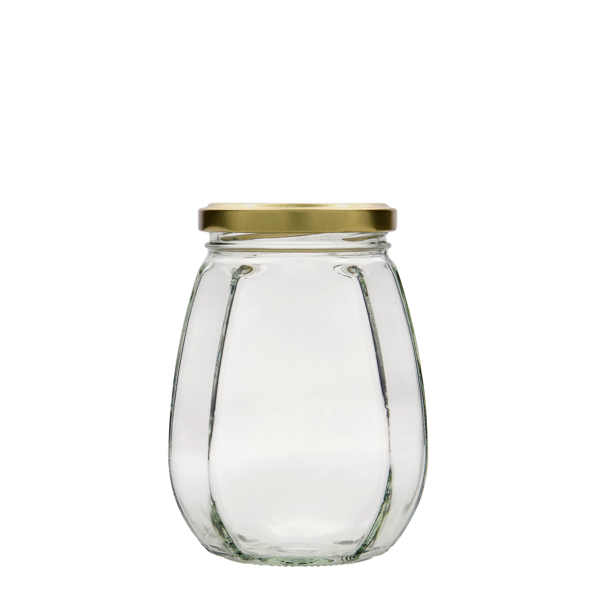 385 ml smyckesglas, sexkantigt, mynning: Twist-Off (TO 63)