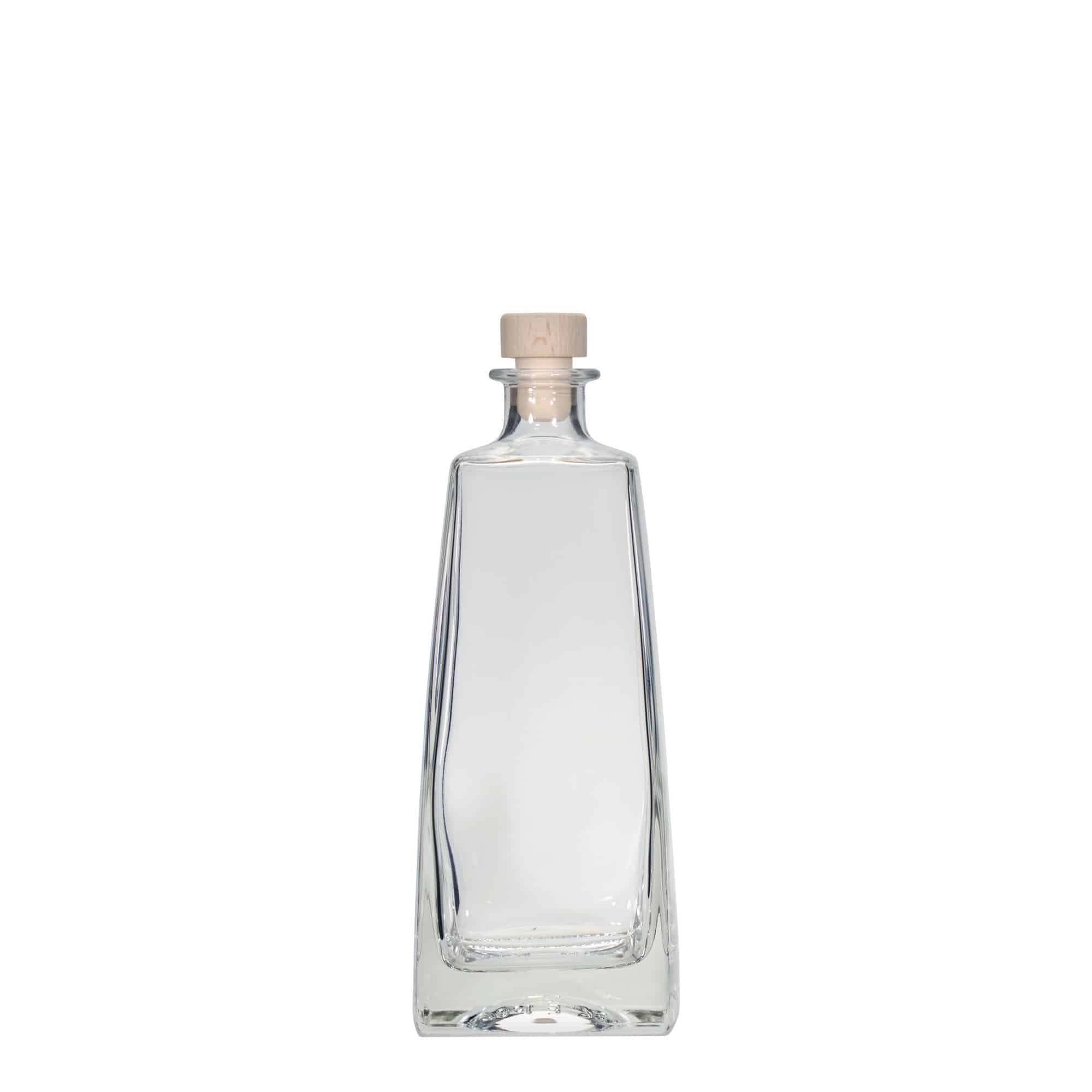 700 ml glasflaska 'Timmy', rektangulär, öppning: kork