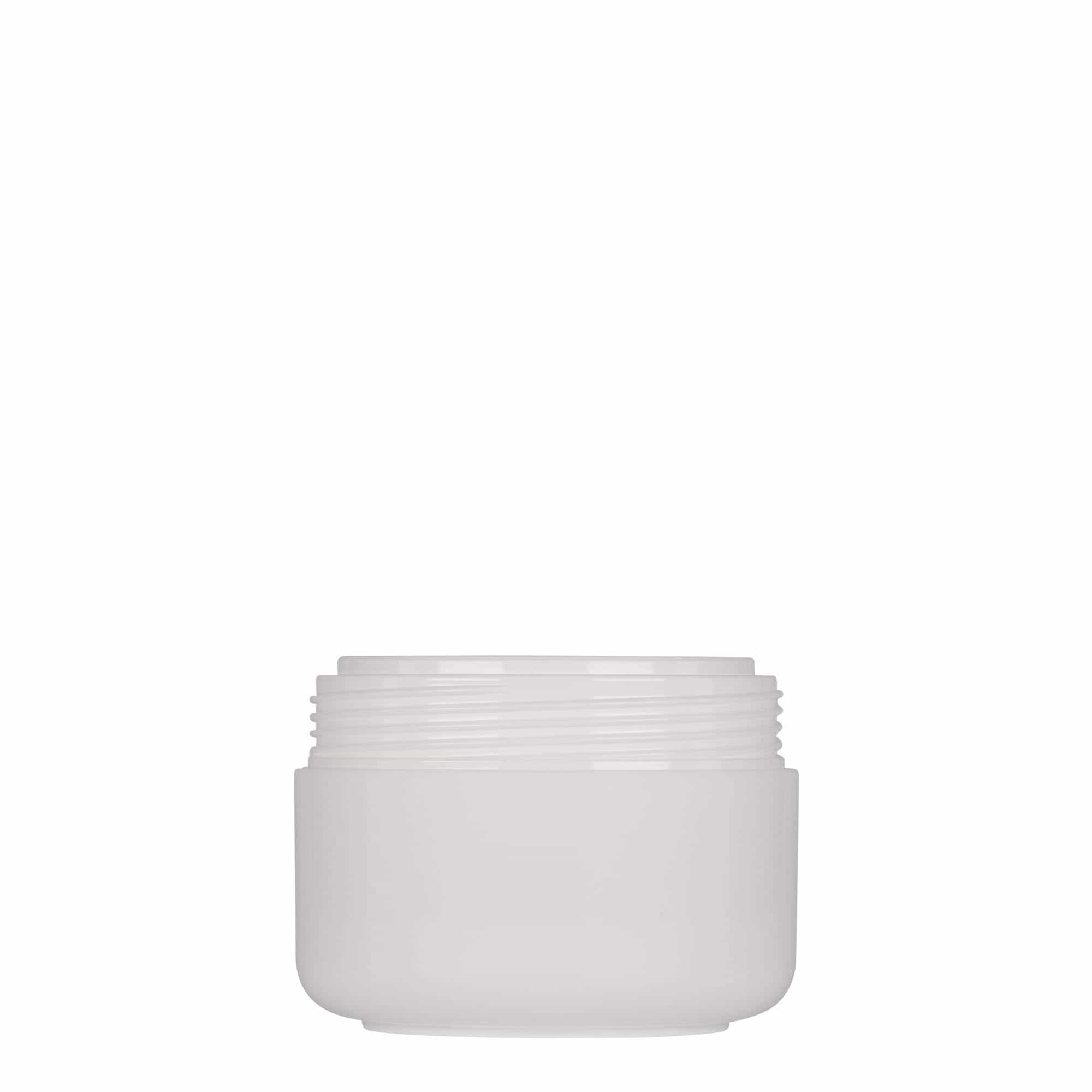 100 ml plastburk 'Bianca', PP, vit, mynning: skruvkapsel
